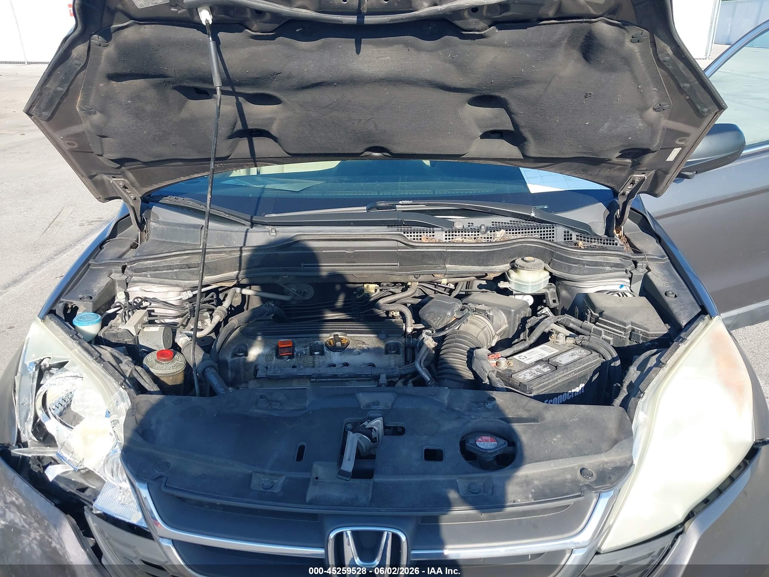 2010 Honda Cr-v Lx Gray vin: 5J6RE3H37AL018224