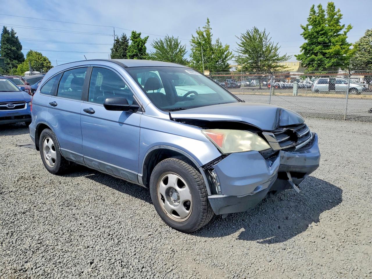 2010 Honda Cr-v Lx Blue vin: 5J6RE3H37AL023469