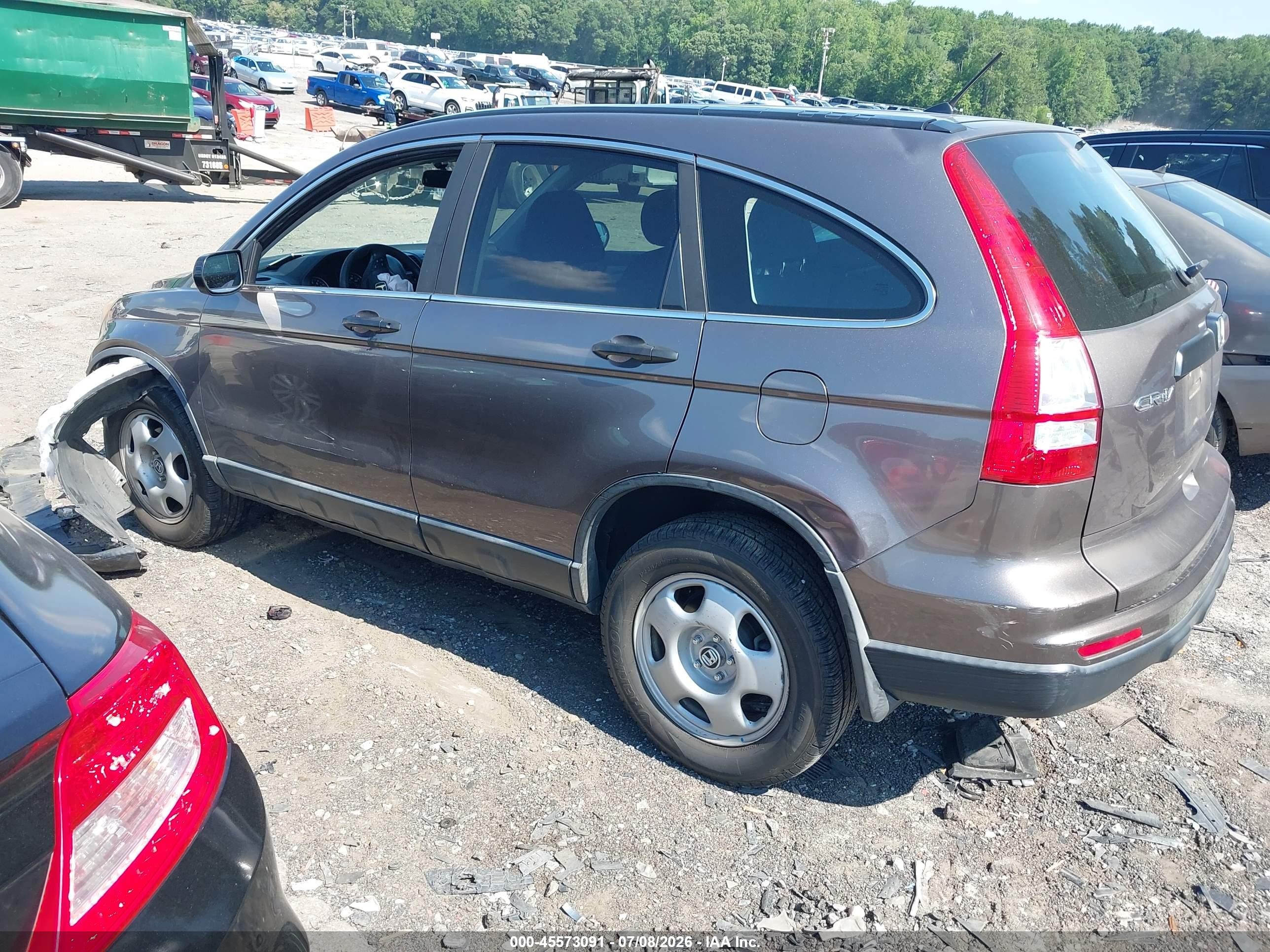 2010 Honda Cr-v Lx Серый vin: 5J6RE3H37AL041390