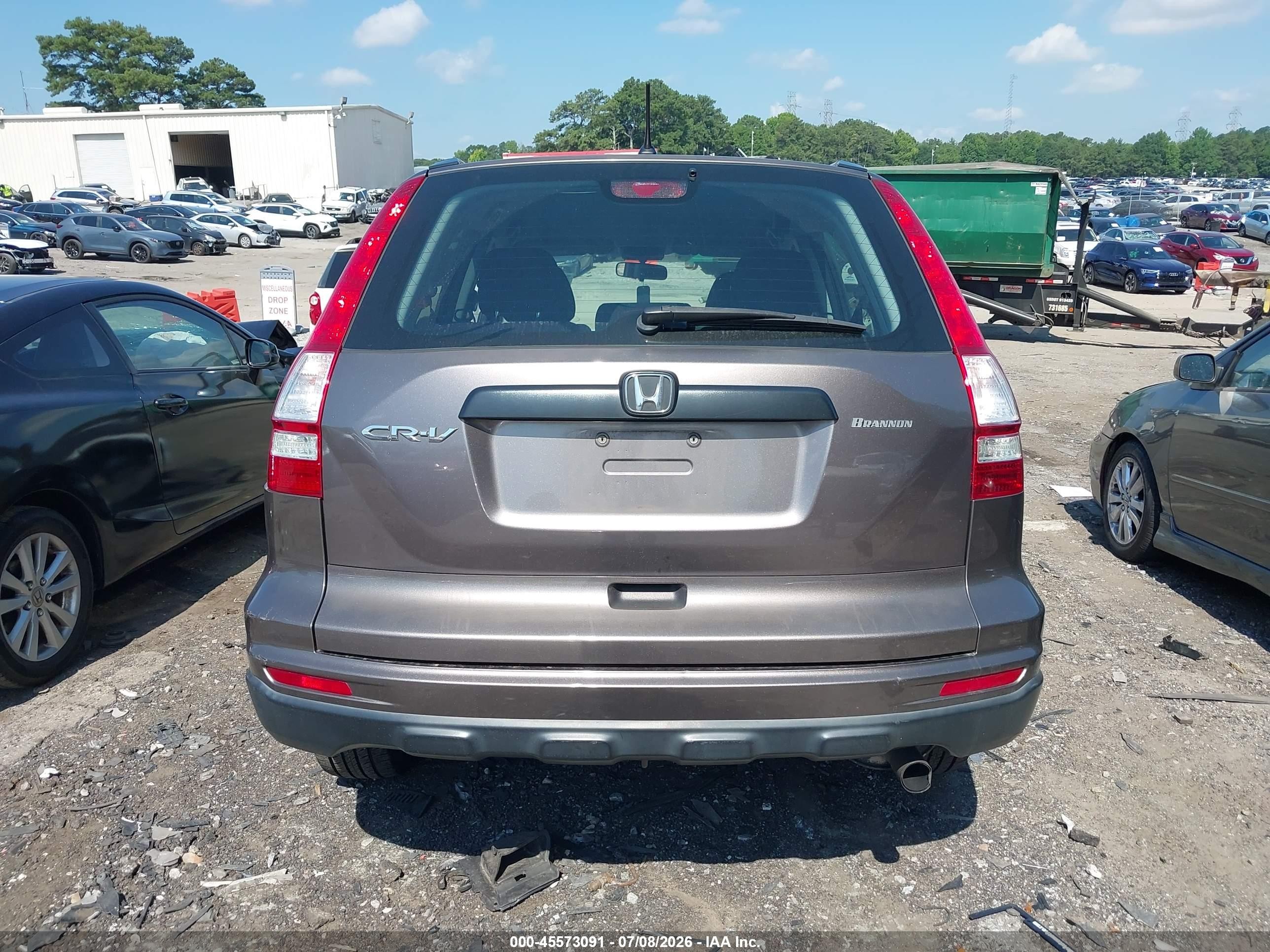 2010 Honda Cr-v Lx Серый vin: 5J6RE3H37AL041390