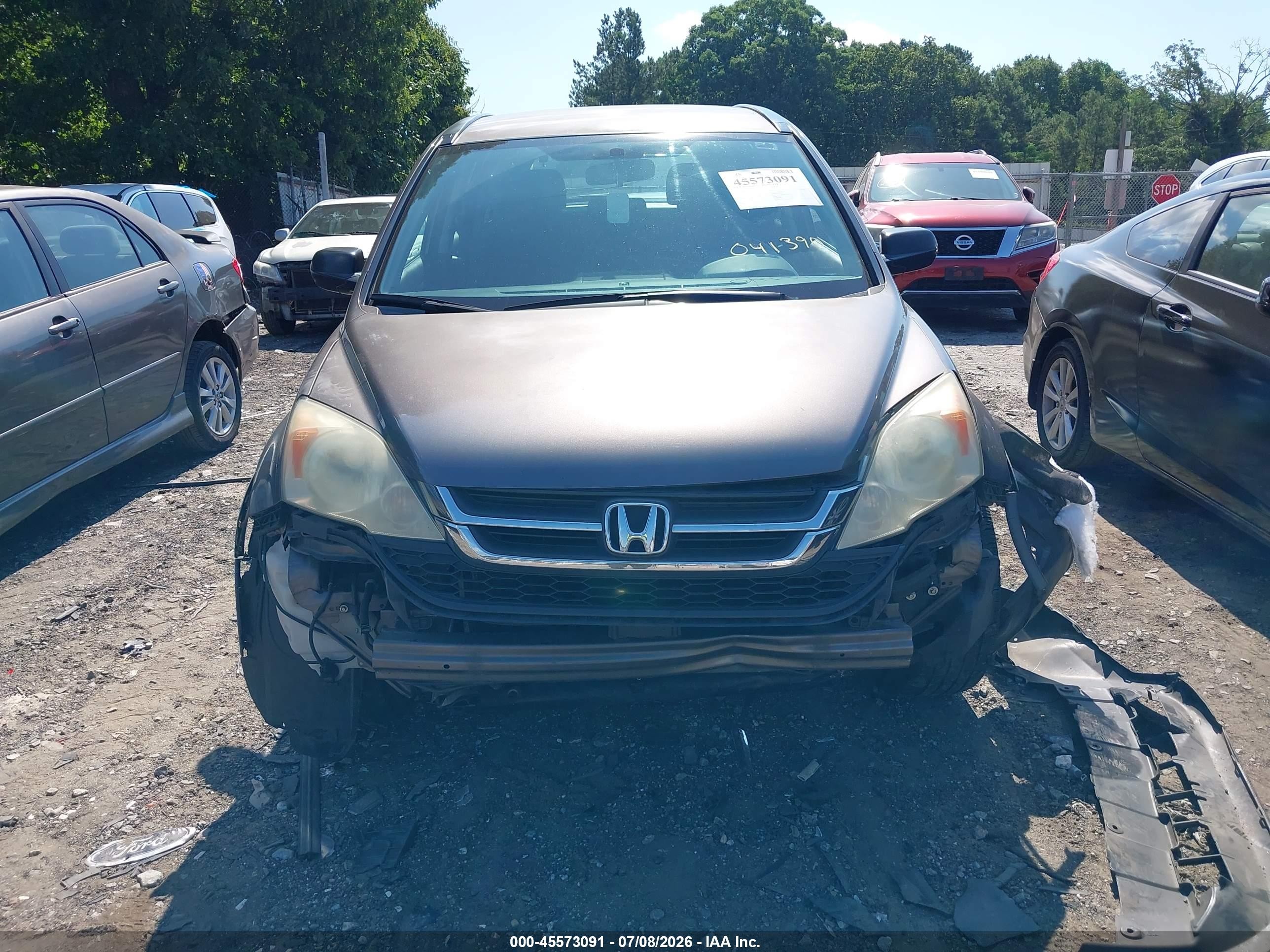 2010 Honda Cr-v Lx Серый vin: 5J6RE3H37AL041390
