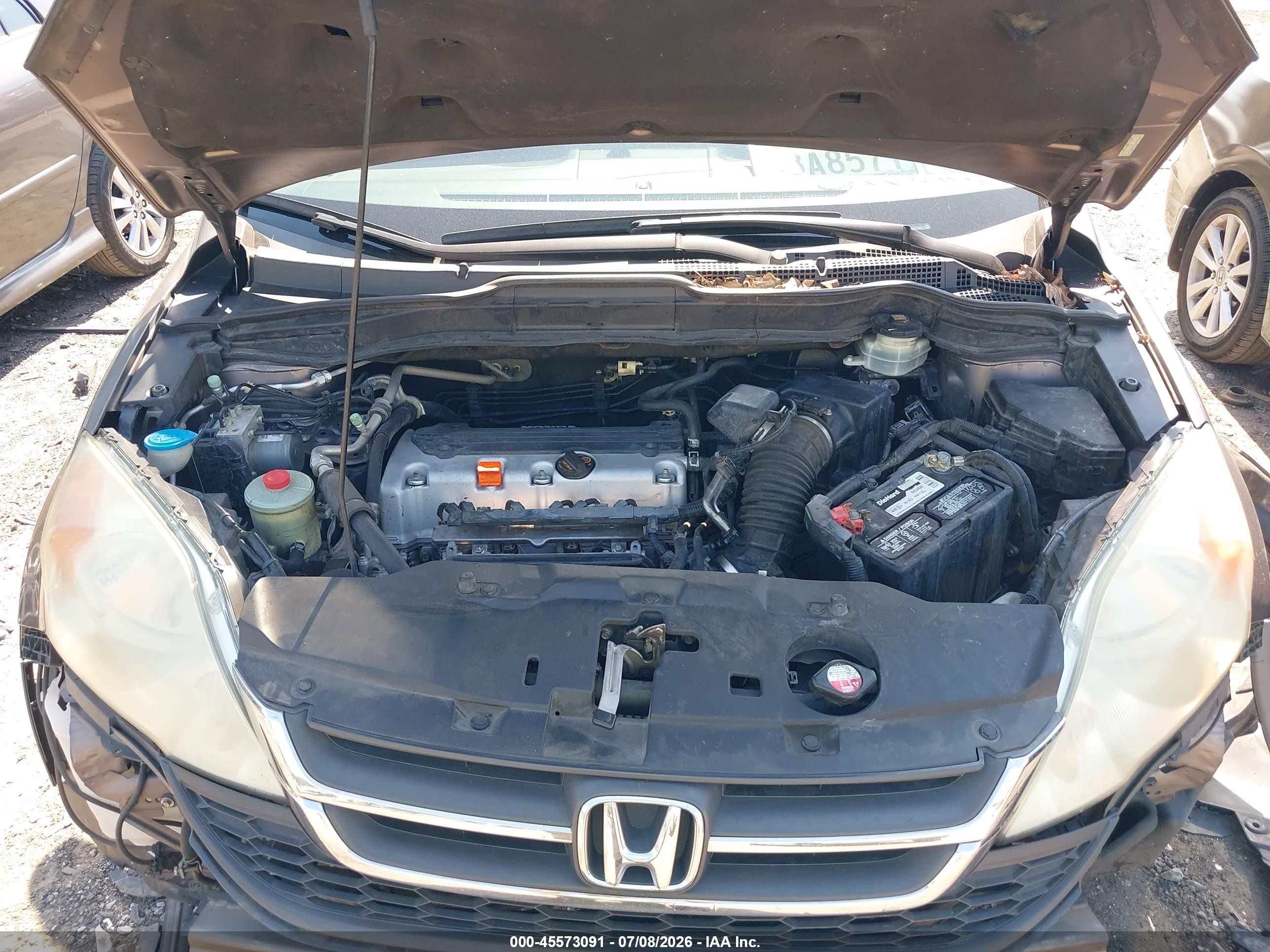 2010 Honda Cr-v Lx Серый vin: 5J6RE3H37AL041390