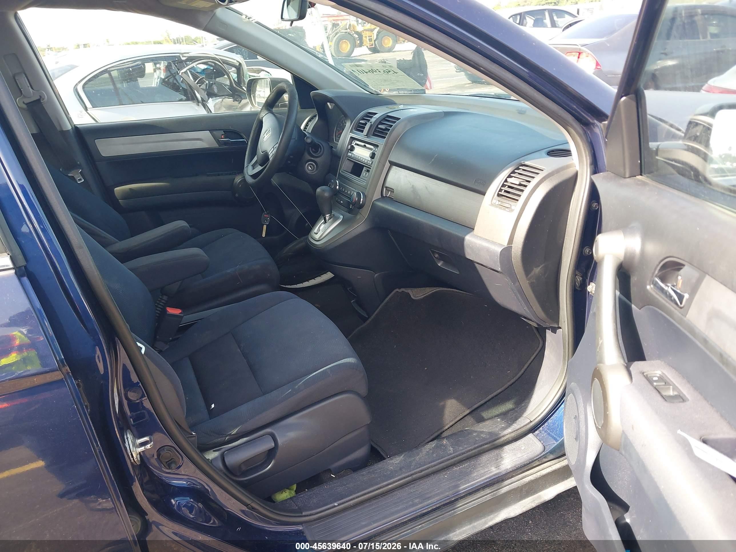 2010 Honda Cr-v Lx Blue vin: 5J6RE3H37AL044676