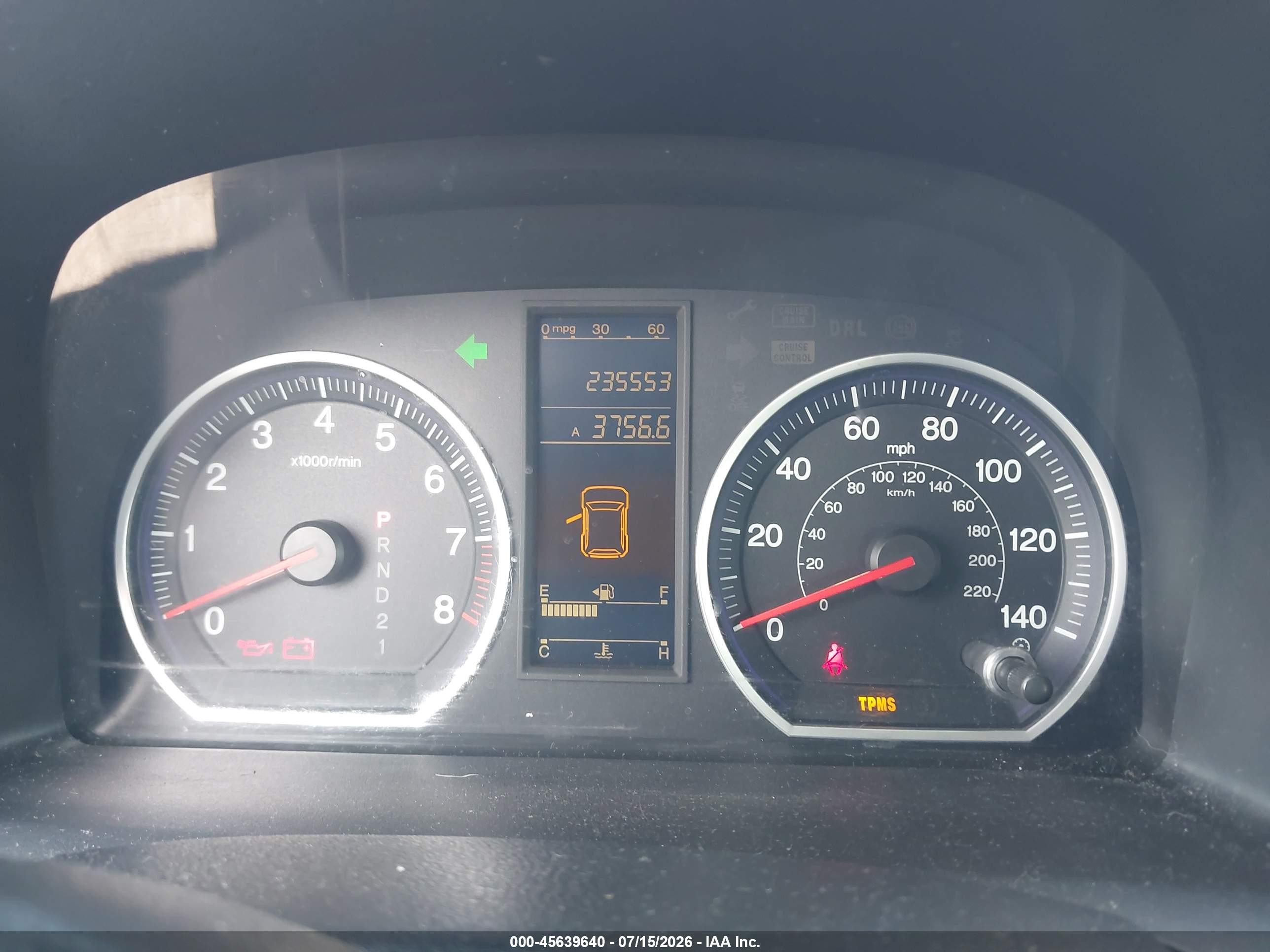2010 Honda Cr-v Lx Blue vin: 5J6RE3H37AL044676