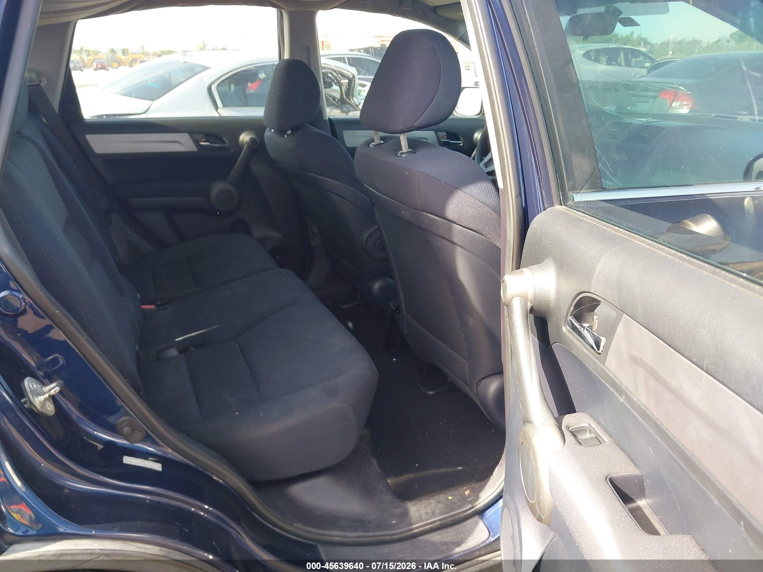 2010 Honda Cr-v Lx Blue vin: 5J6RE3H37AL044676