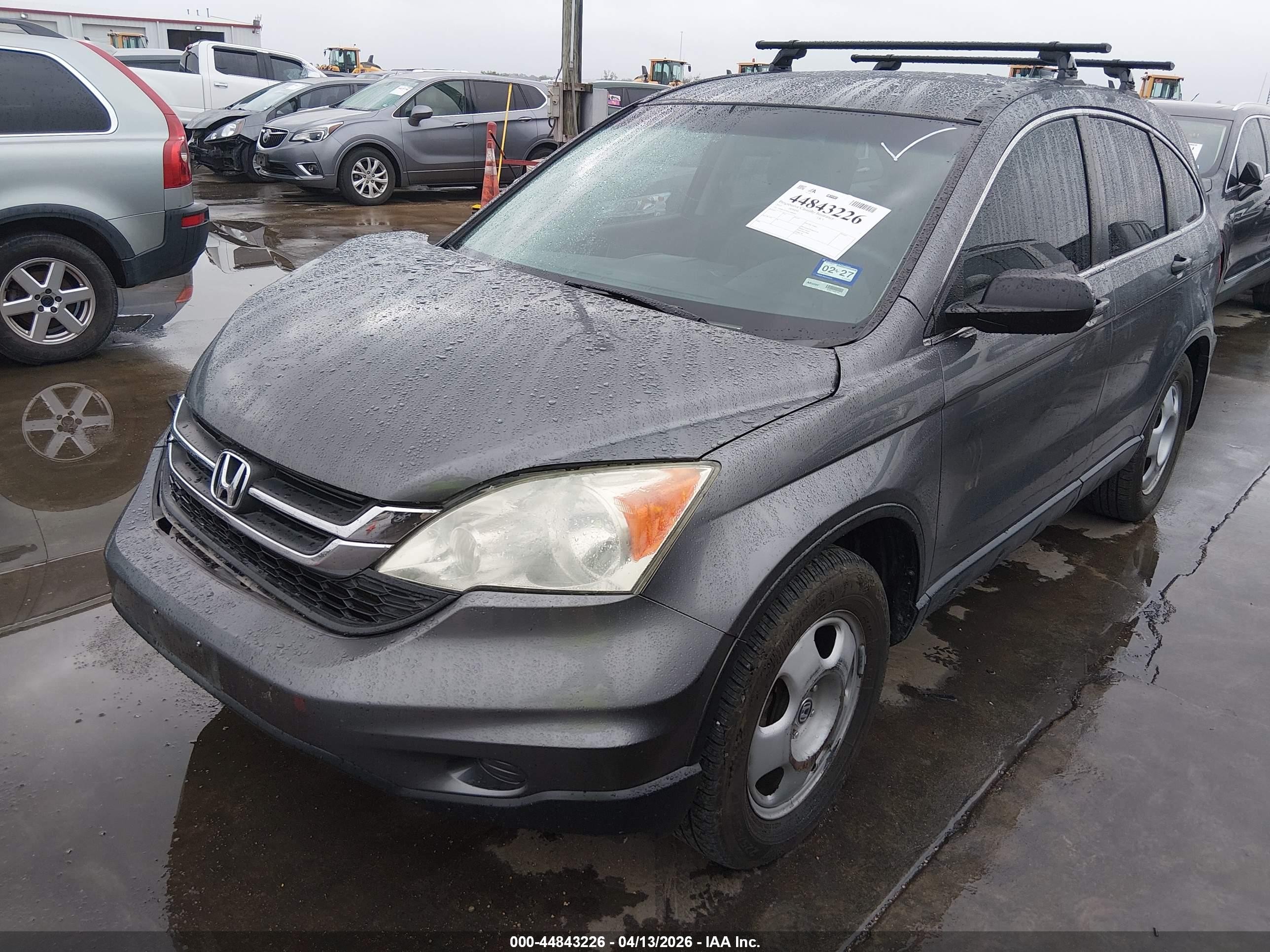 2010 Honda Cr-v Lx Gray vin: 5J6RE3H38AL006468