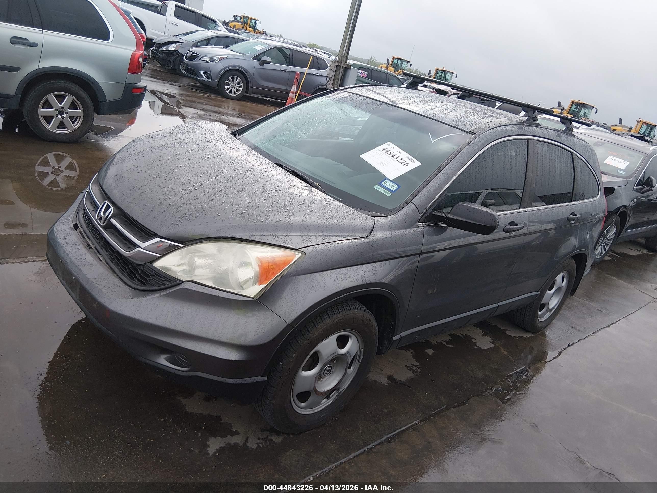 2010 Honda Cr-v Lx Gray vin: 5J6RE3H38AL006468