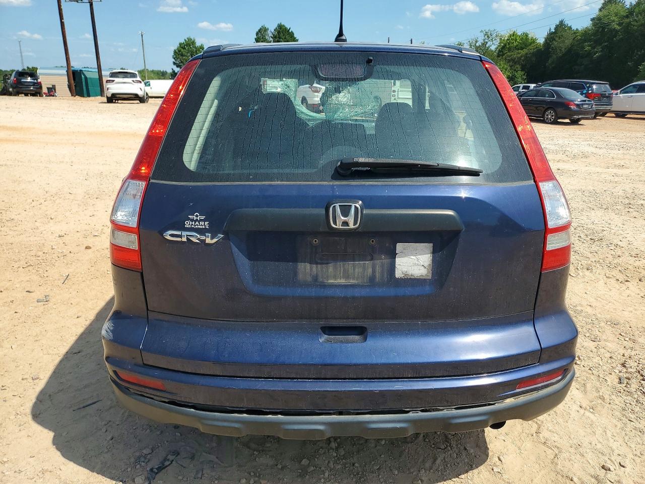 2010 Honda Cr-v Lx Blue vin: 5J6RE3H38AL010004