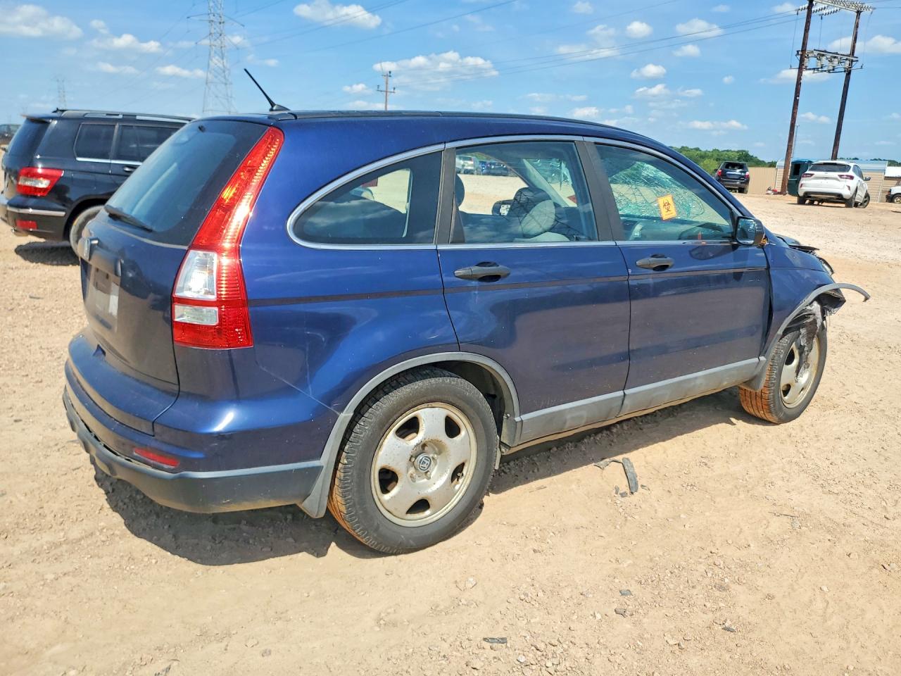 2010 Honda Cr-v Lx Blue vin: 5J6RE3H38AL010004