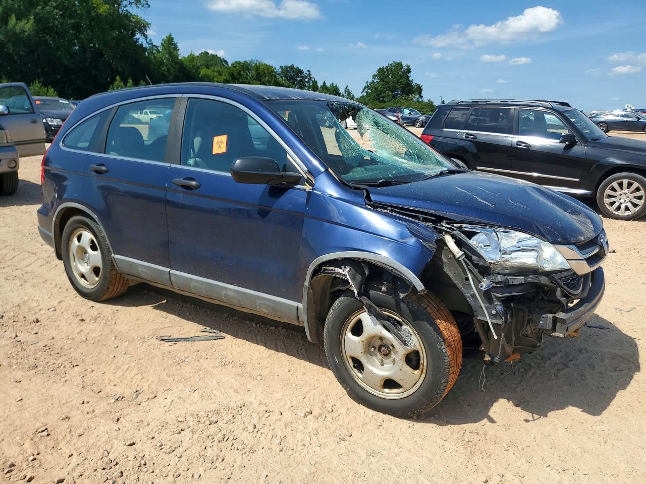 2010 Honda Cr-v Lx Blue vin: 5J6RE3H38AL010004