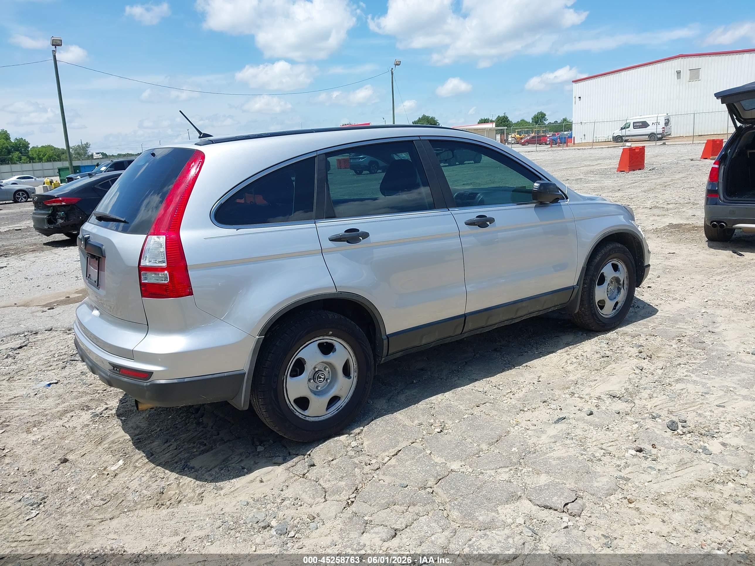 2010 Honda Cr-v Lx Silver vin: 5J6RE3H38AL016692