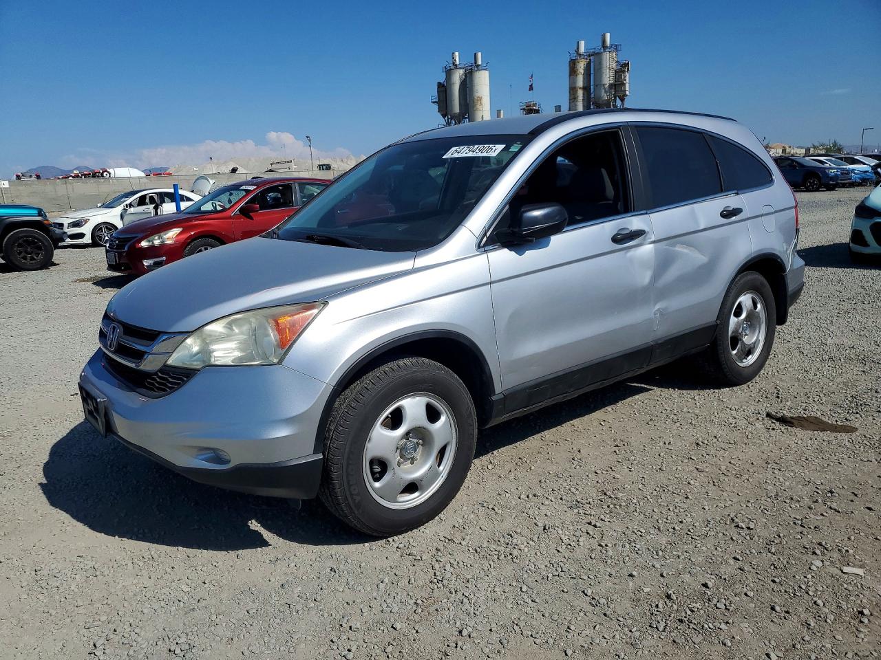 2011 Honda Cr-v Lx Silver vin: 5J6RE3H38BL054019