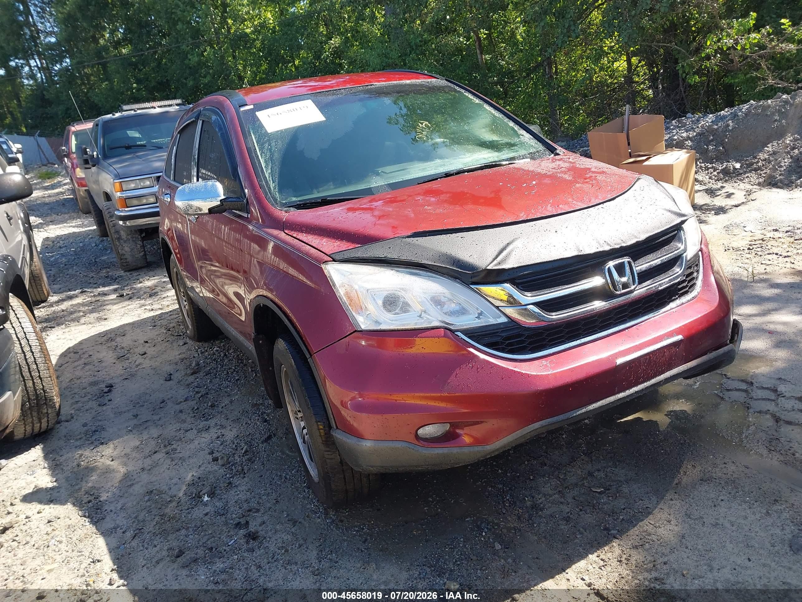 2010 Honda Cr-v Lx Maroon vin: 5J6RE3H39AL024431
