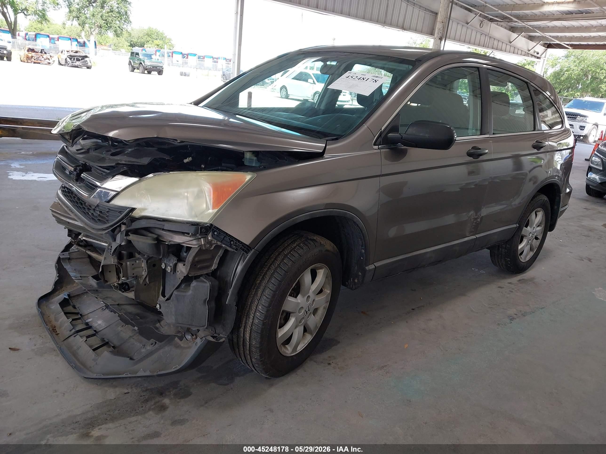 2010 Honda Cr-v Lx Brown vin: 5J6RE3H3XAL010358