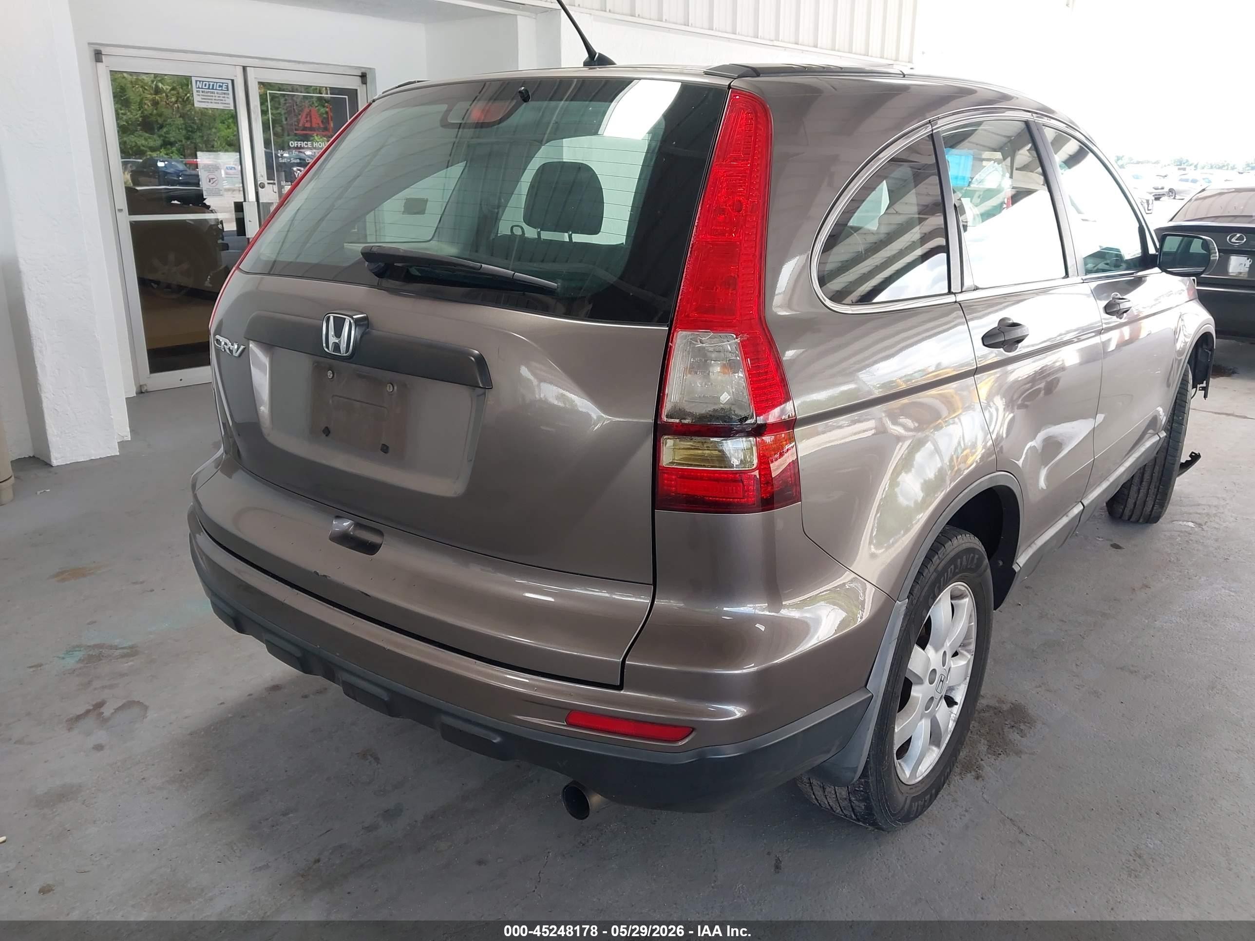 2010 Honda Cr-v Lx Brown vin: 5J6RE3H3XAL010358