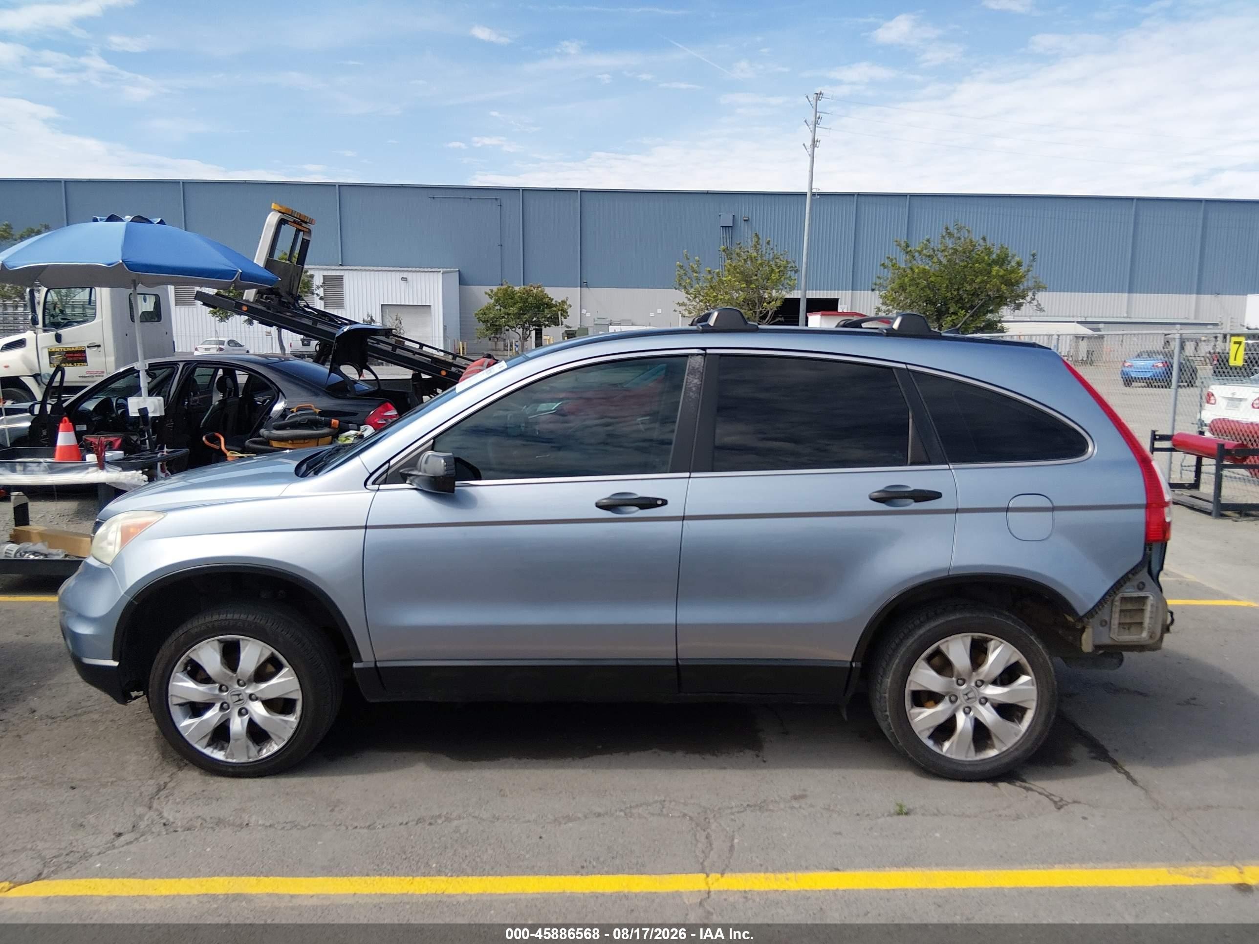 2010 Honda Cr-v Lx Blue vin: 5J6RE3H3XAL026611