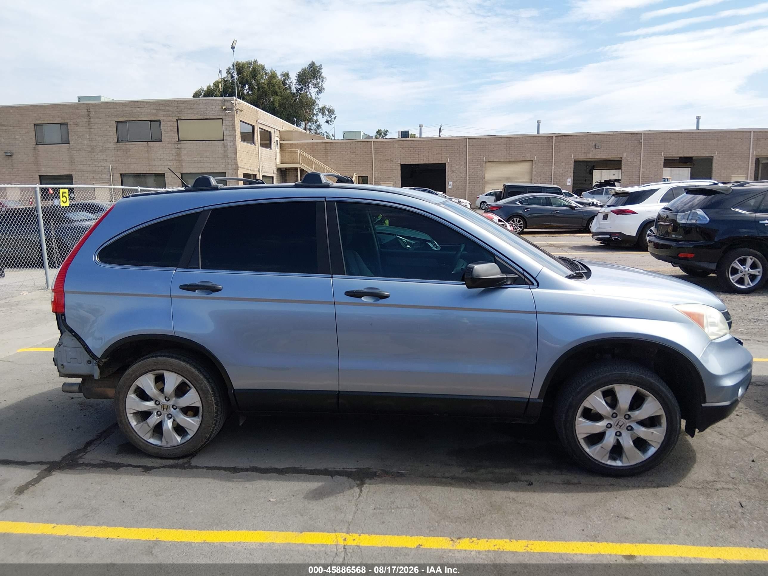 2010 Honda Cr-v Lx Blue vin: 5J6RE3H3XAL026611