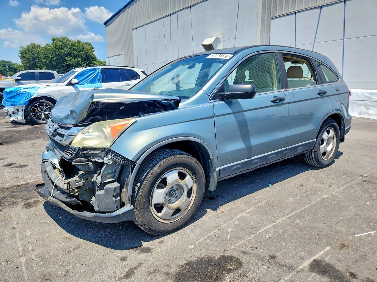 2010 Honda Cr-v Lx Teal vin: 5J6RE3H3XAL035986