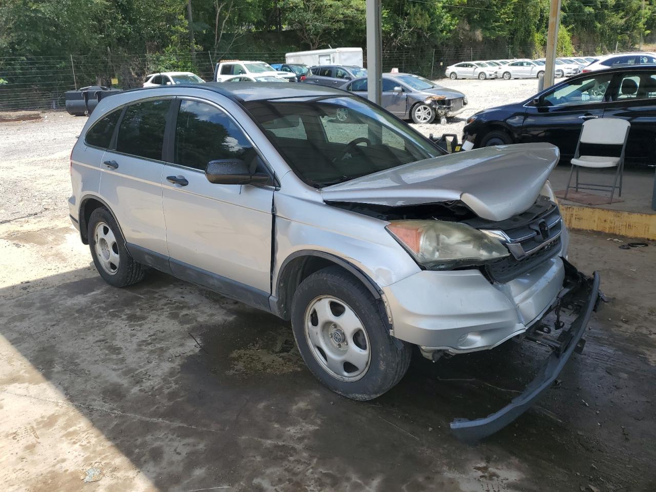 2010 Honda Cr-v Lx Silver vin: 5J6RE3H3XAL045160