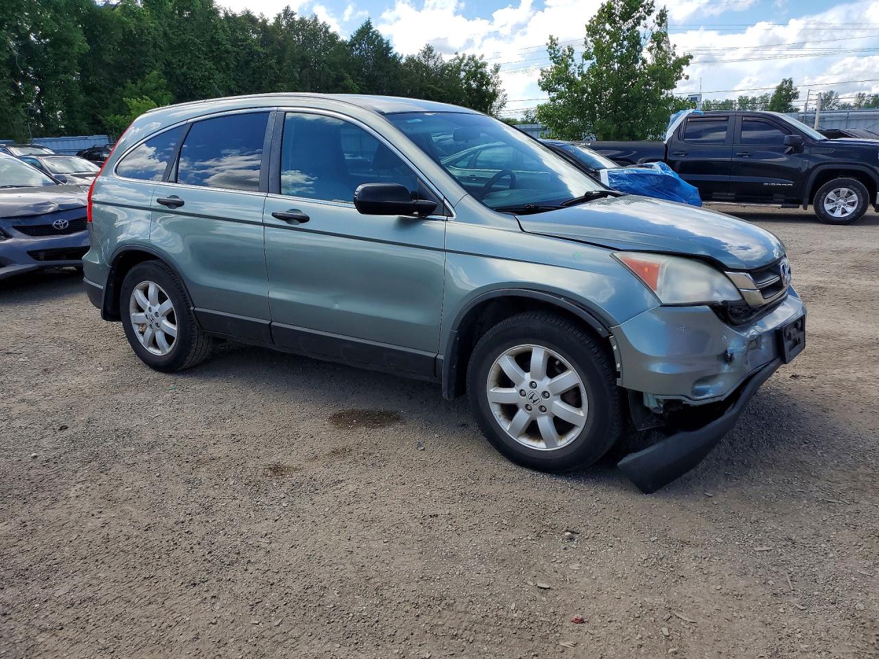 2010 Honda Cr-v Lx Green vin: 5J6RE3H3XAL801148