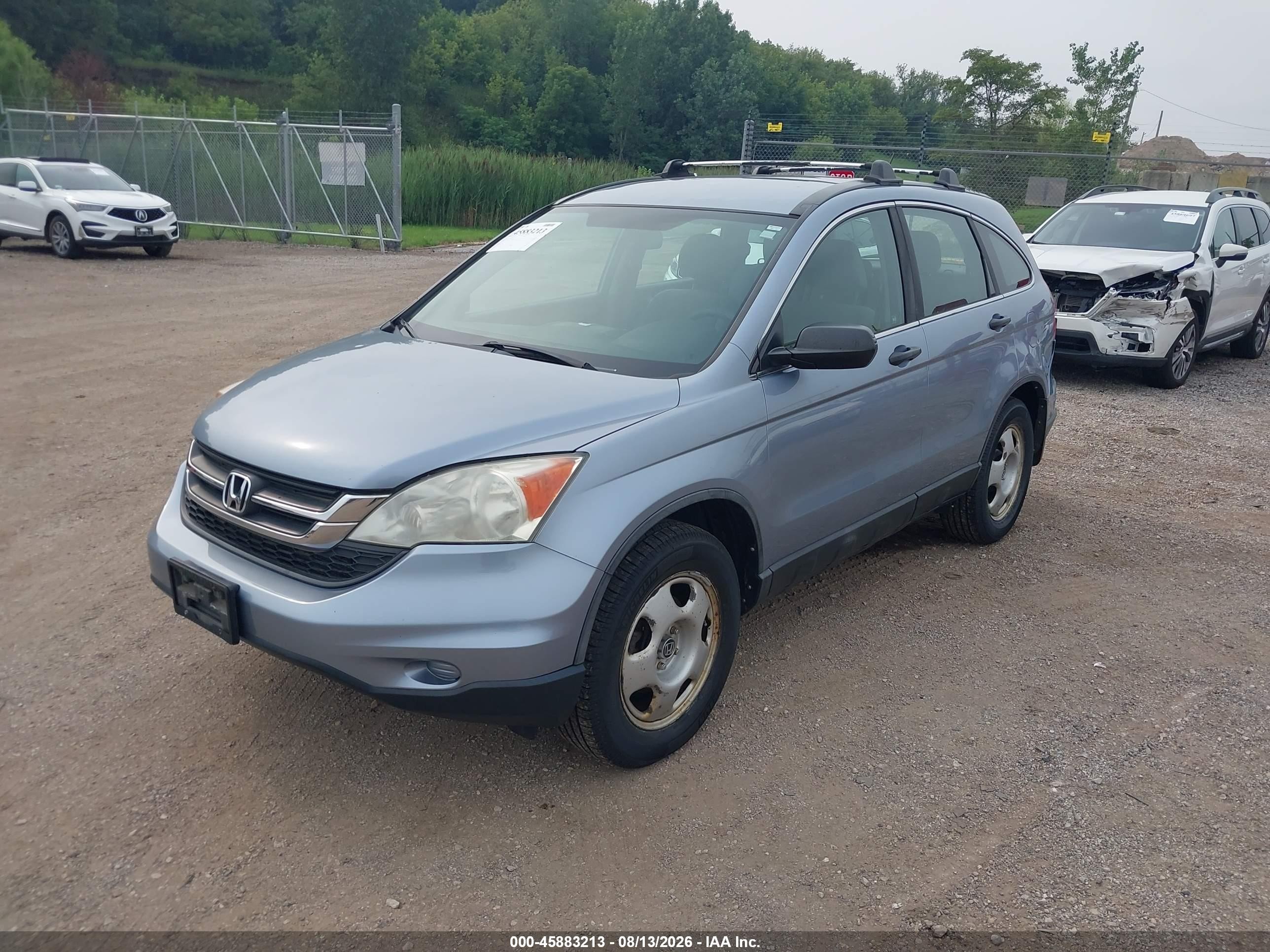 2011 Honda Cr-v Lx Blue vin: 5J6RE3H3XBL010216