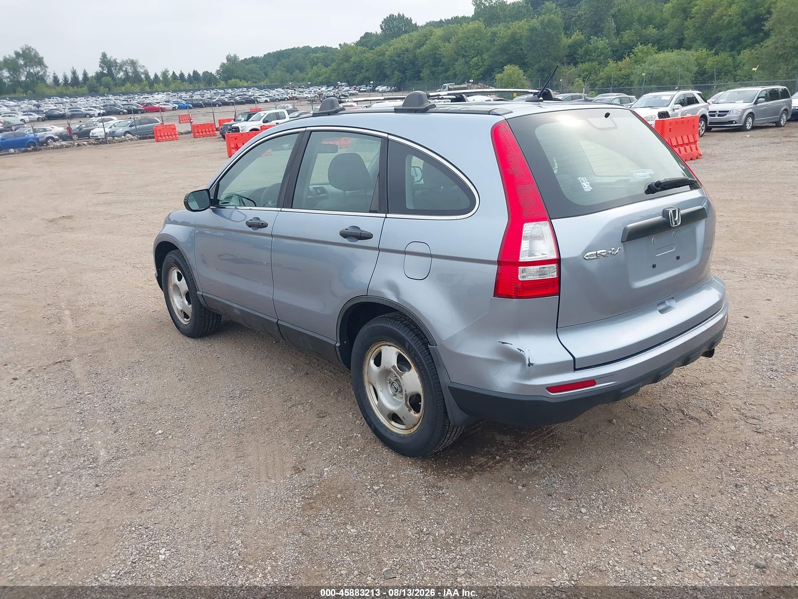2011 Honda Cr-v Lx Blue vin: 5J6RE3H3XBL010216