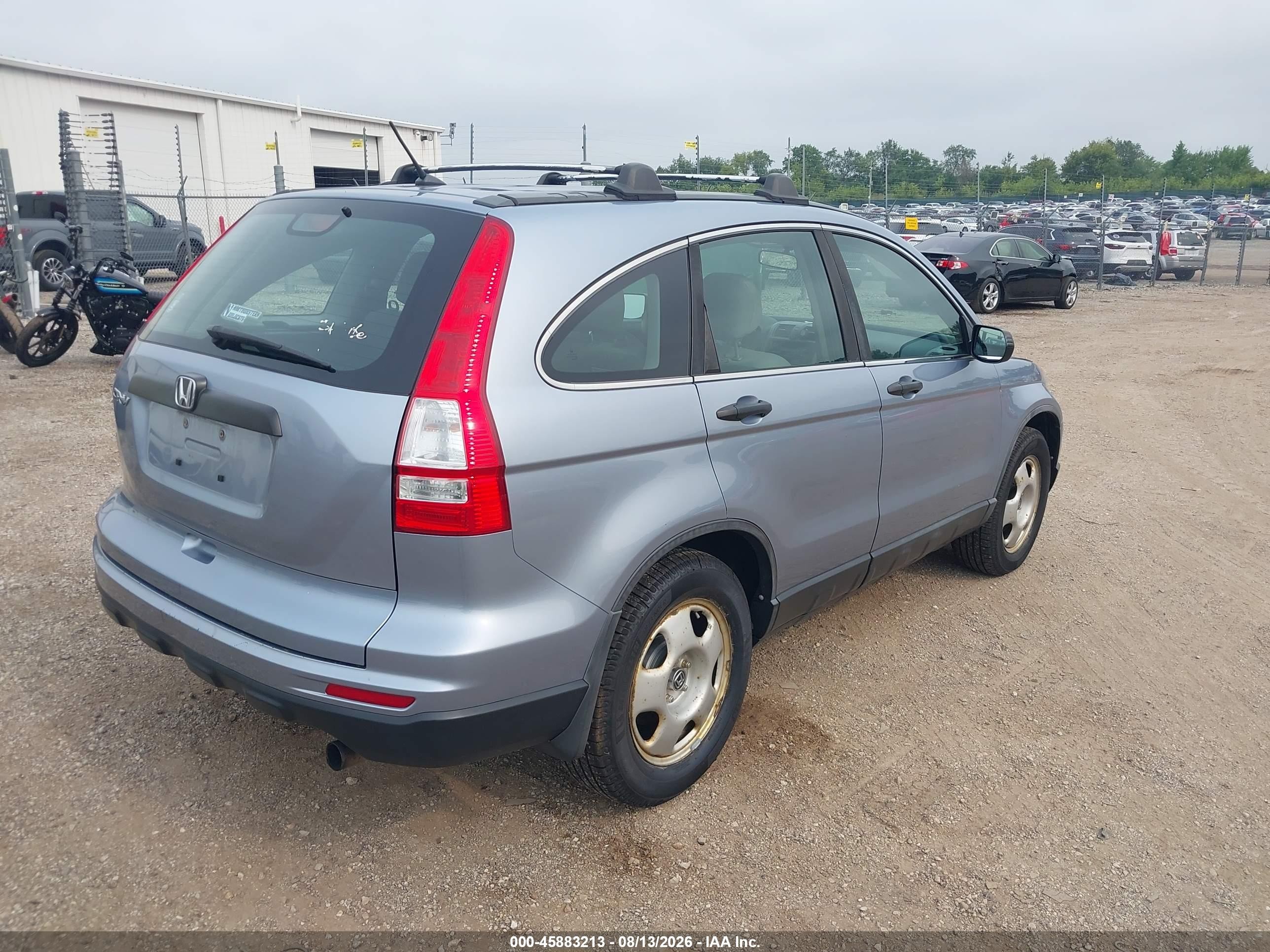 2011 Honda Cr-v Lx Blue vin: 5J6RE3H3XBL010216