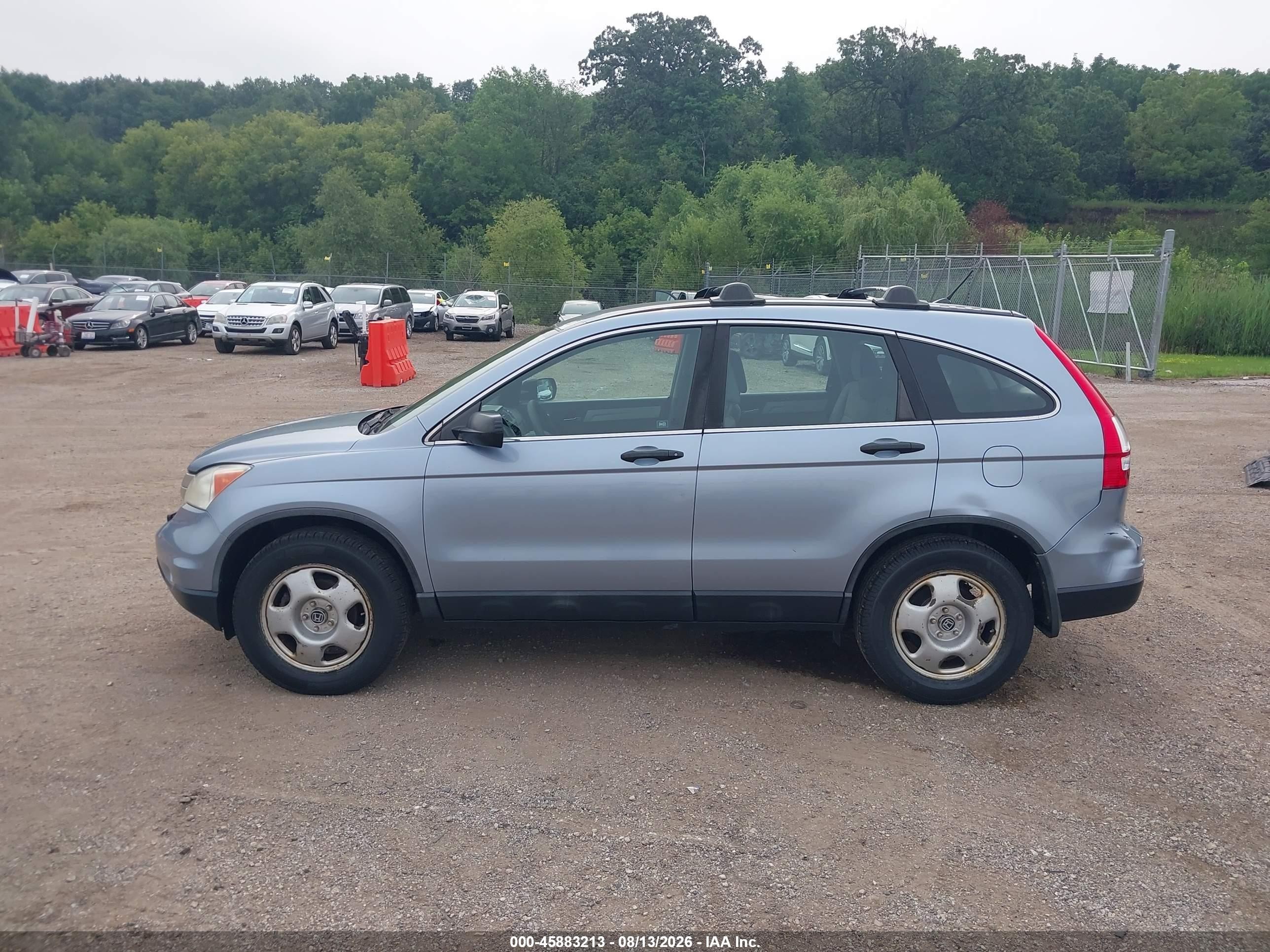 2011 Honda Cr-v Lx Blue vin: 5J6RE3H3XBL010216