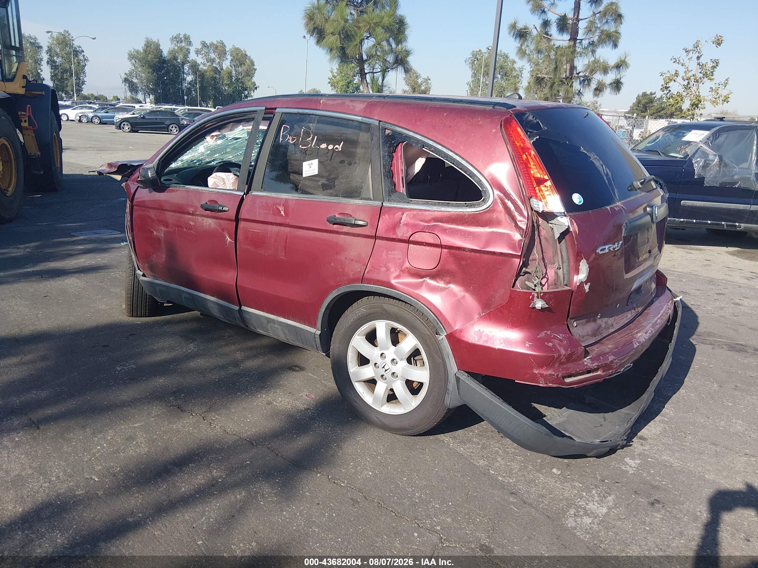 2011 Honda Cr-v Se Red vin: 5J6RE3H42BL047799