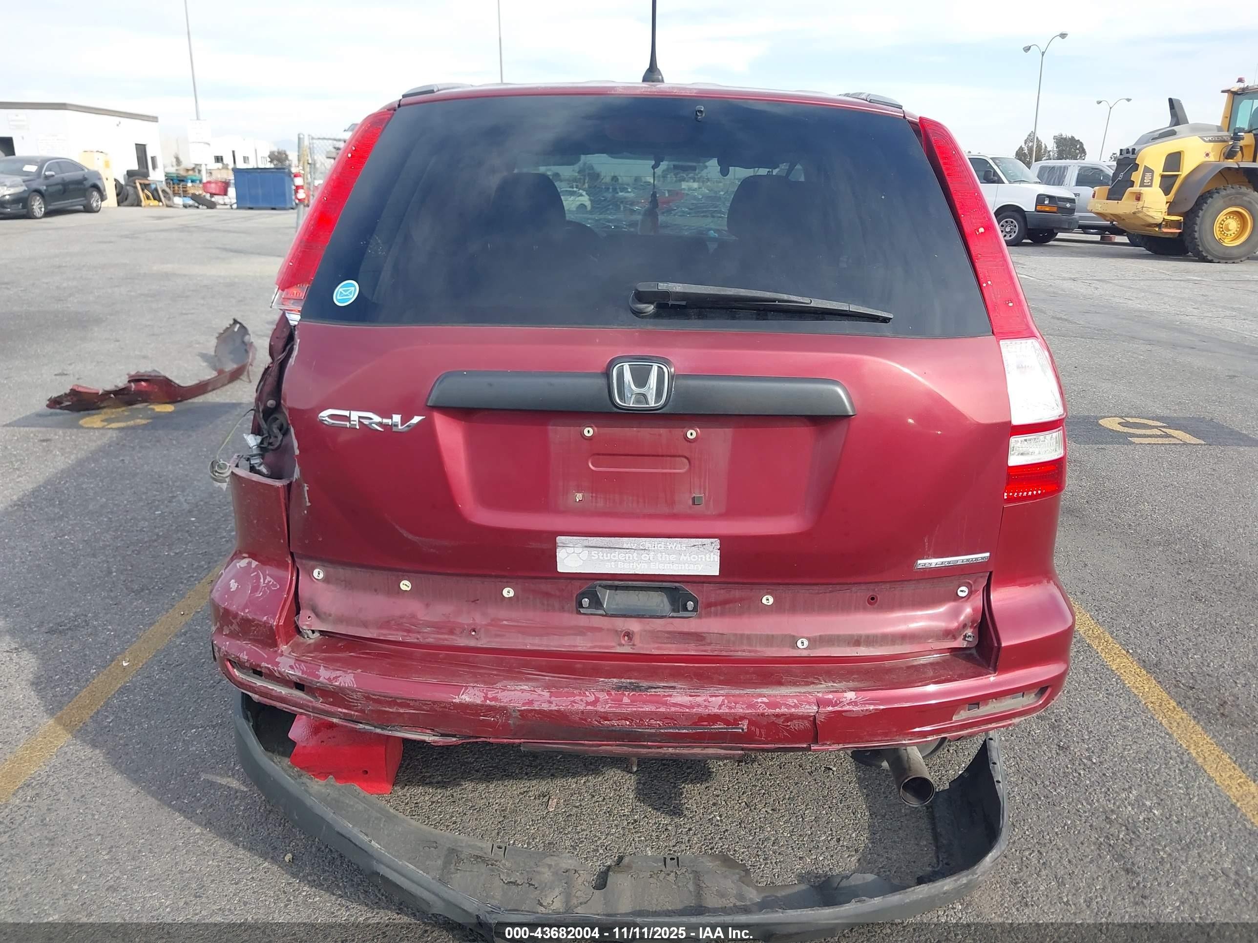 2011 Honda Cr-v Se Red vin: 5J6RE3H42BL047799