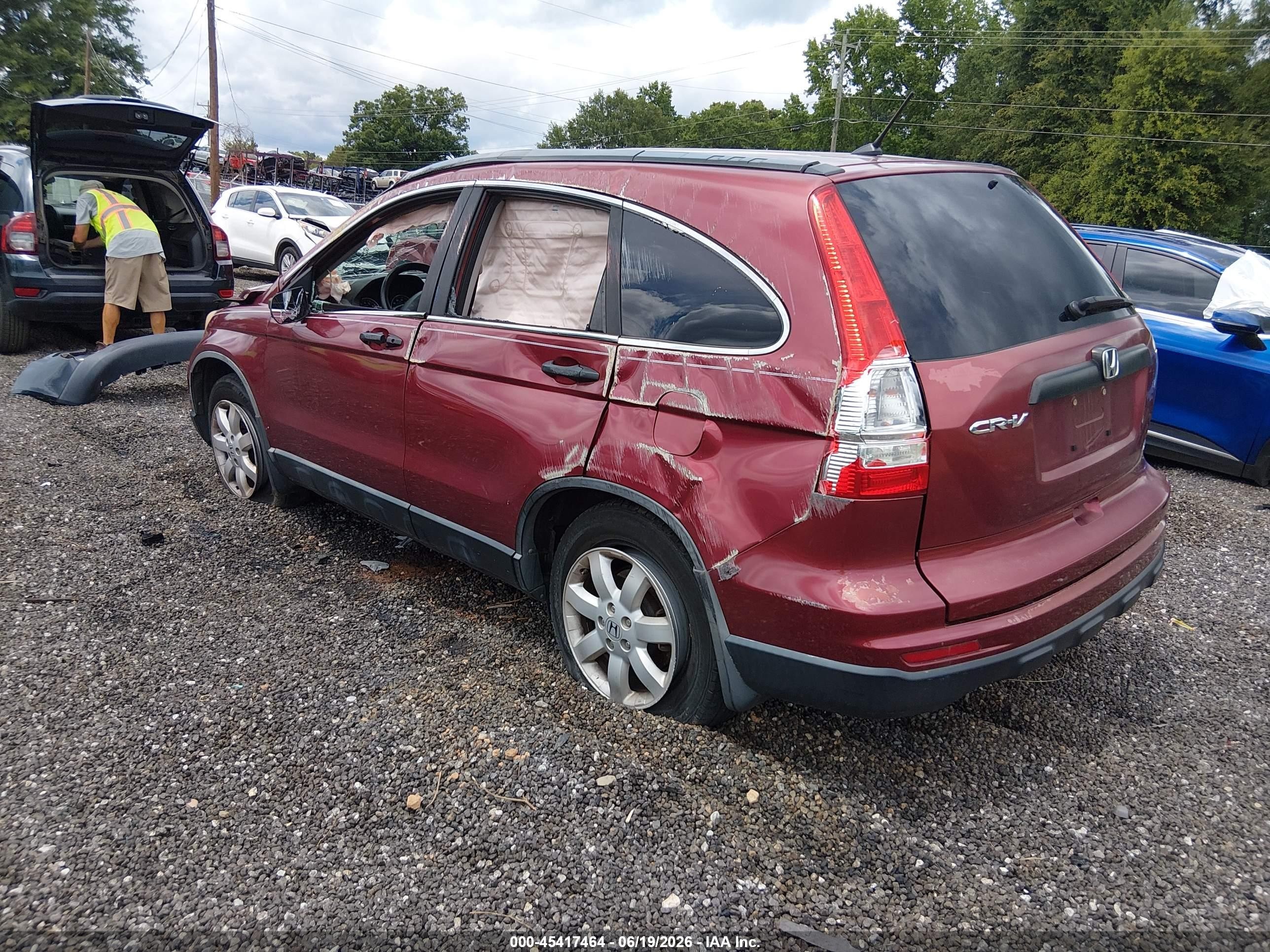 2011 Honda Cr-v Se Red vin: 5J6RE3H47BL018394
