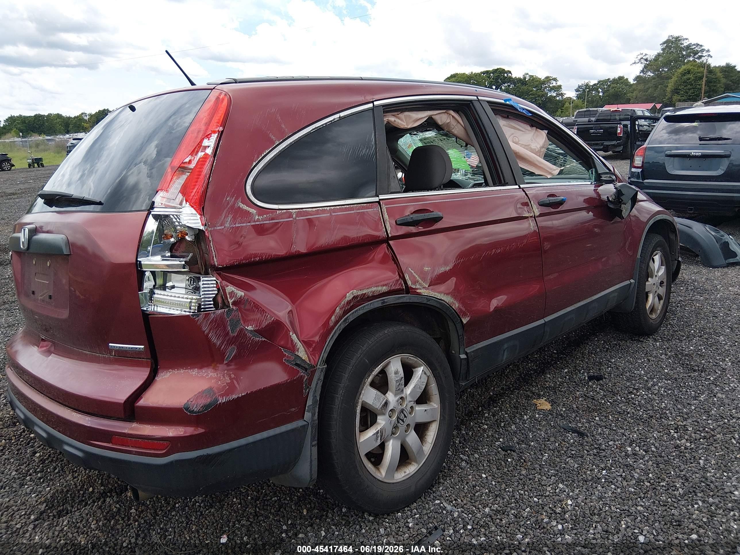 2011 Honda Cr-v Se Red vin: 5J6RE3H47BL018394
