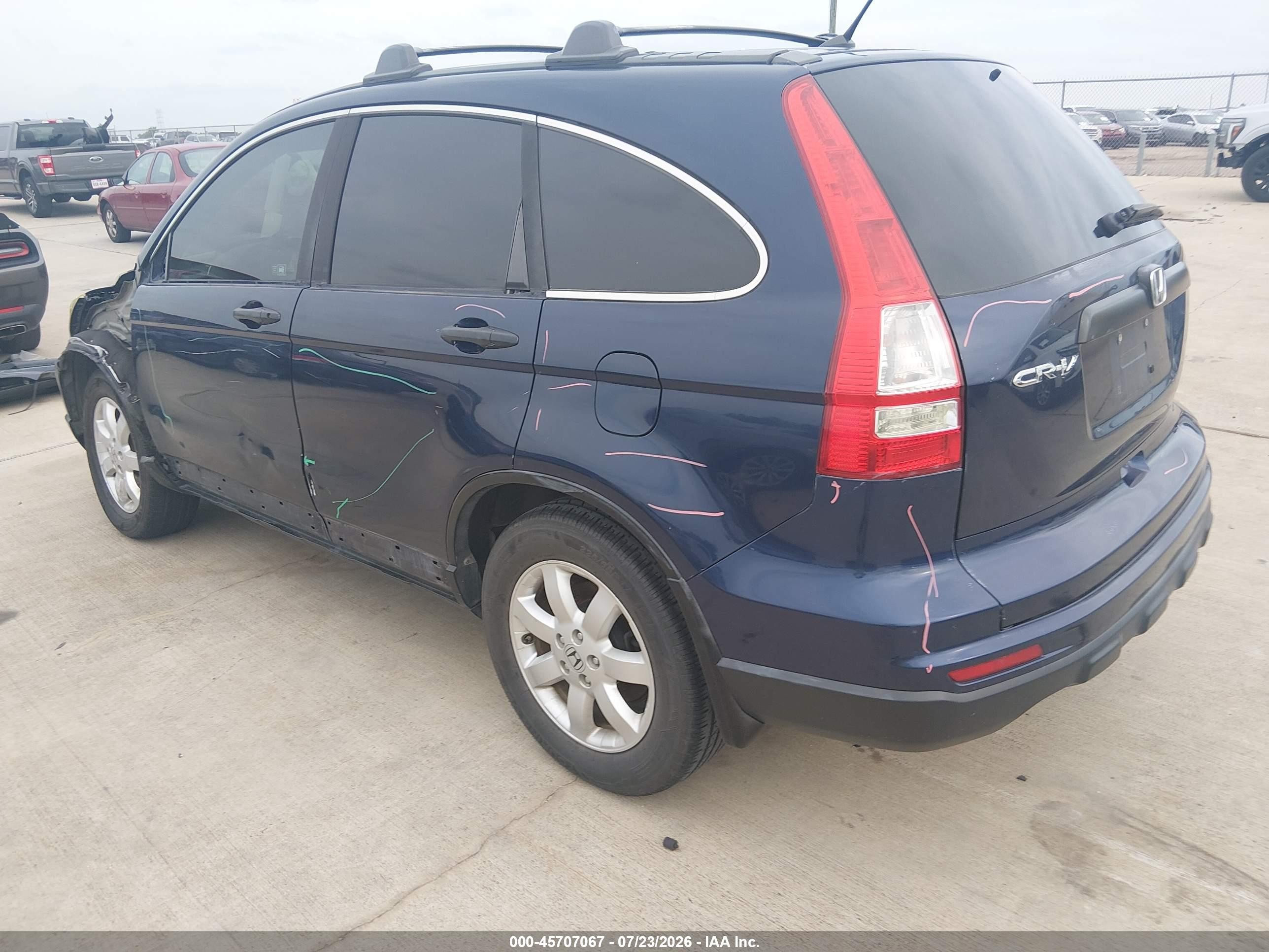 2011 Honda Cr-v Se Blue vin: 5J6RE3H48BL002432