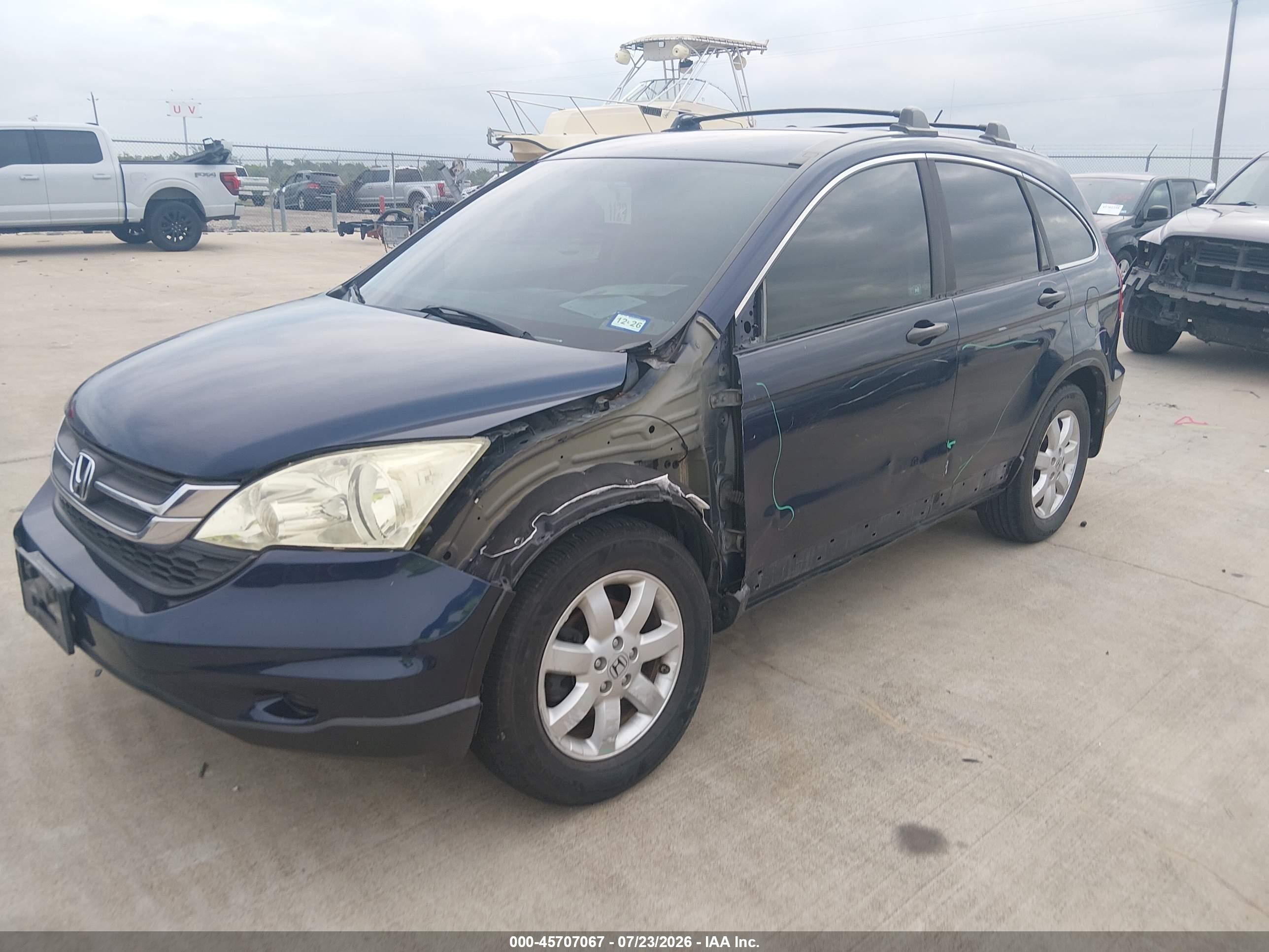 2011 Honda Cr-v Se Blue vin: 5J6RE3H48BL002432