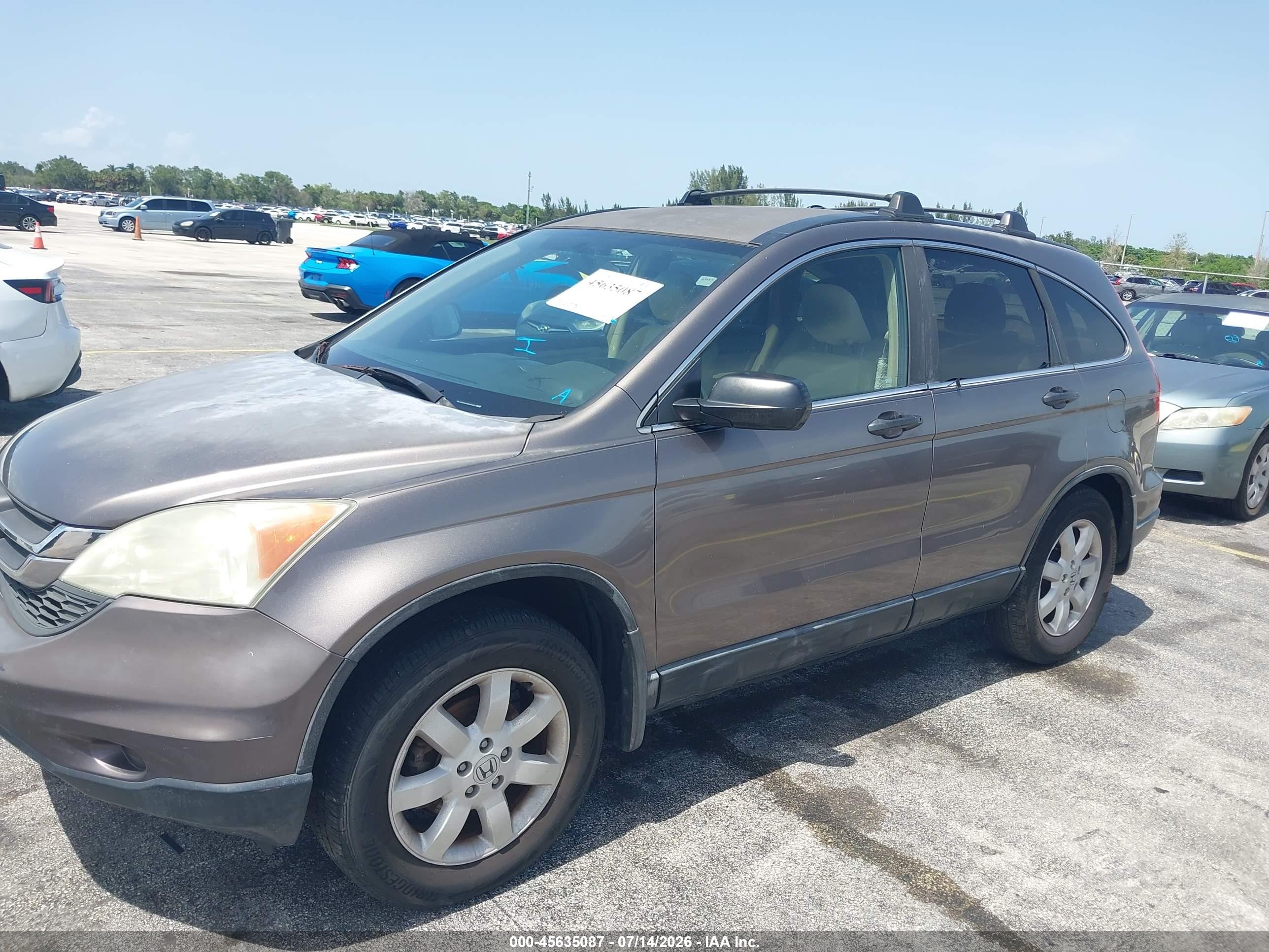2011 Honda Cr-v Se Gray vin: 5J6RE3H48BL015651