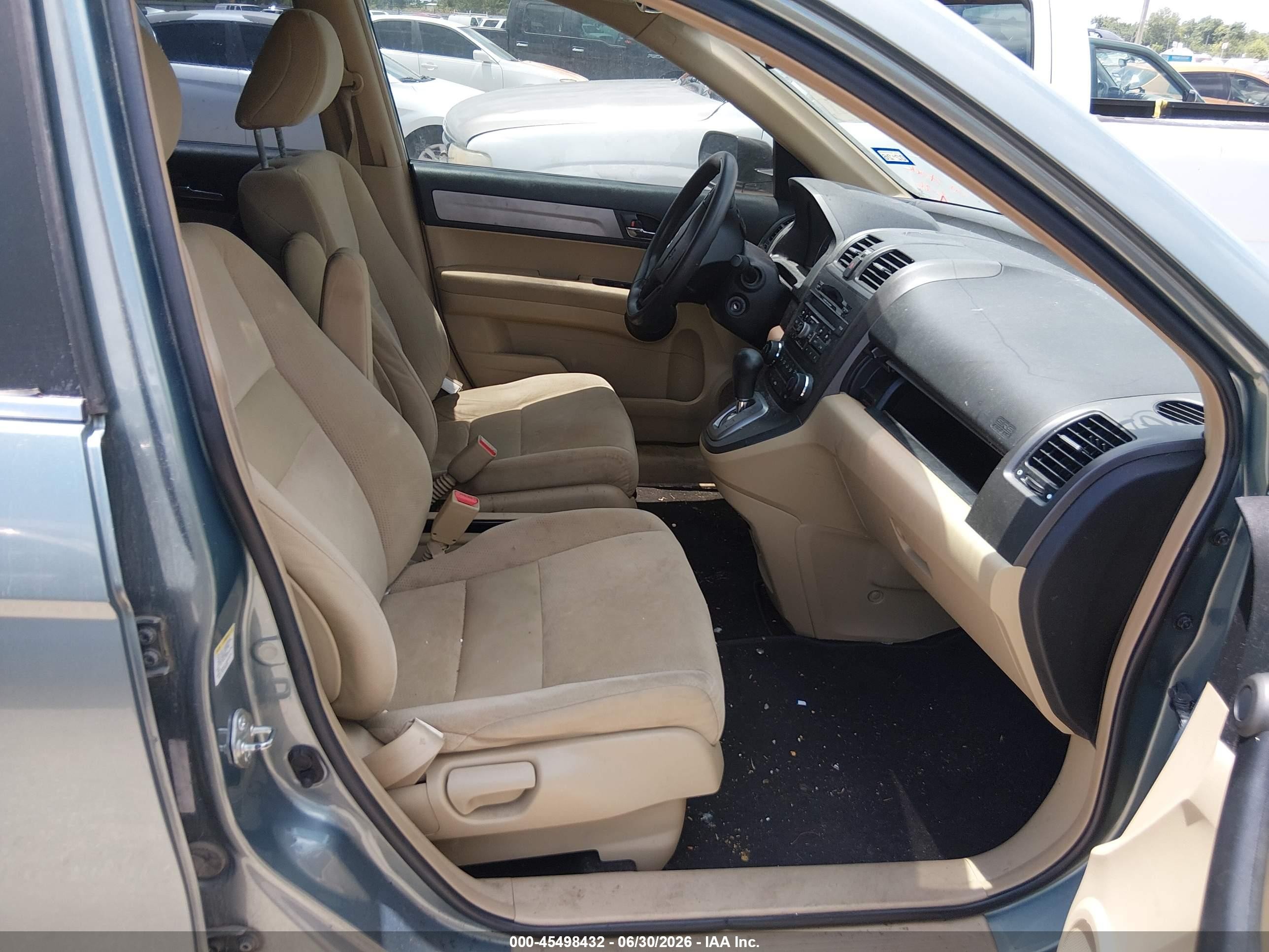 2010 Honda Cr-v Ex Light Blue vin: 5J6RE3H50AL035951