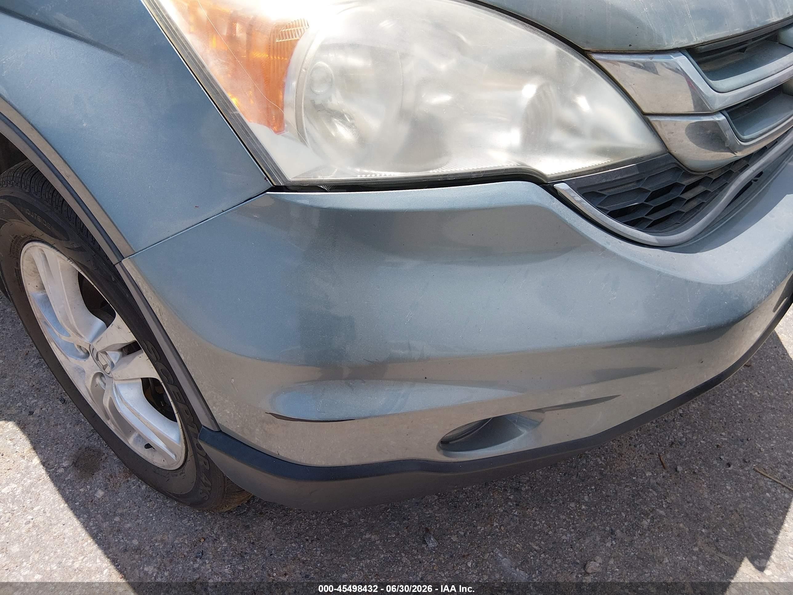 2010 Honda Cr-v Ex Light Blue vin: 5J6RE3H50AL035951