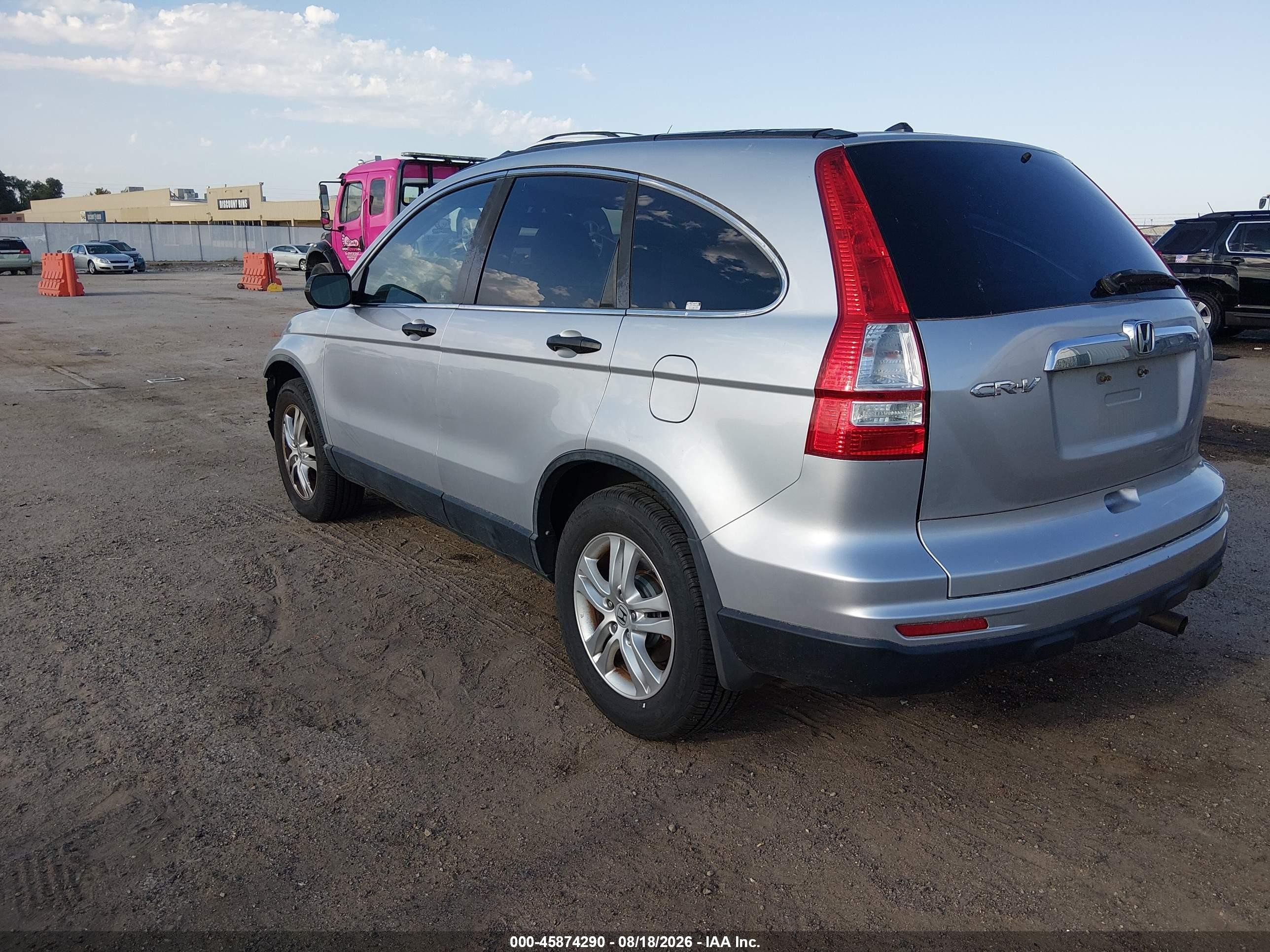 2010 Honda Cr-v Ex Silver vin: 5J6RE3H50AL046769