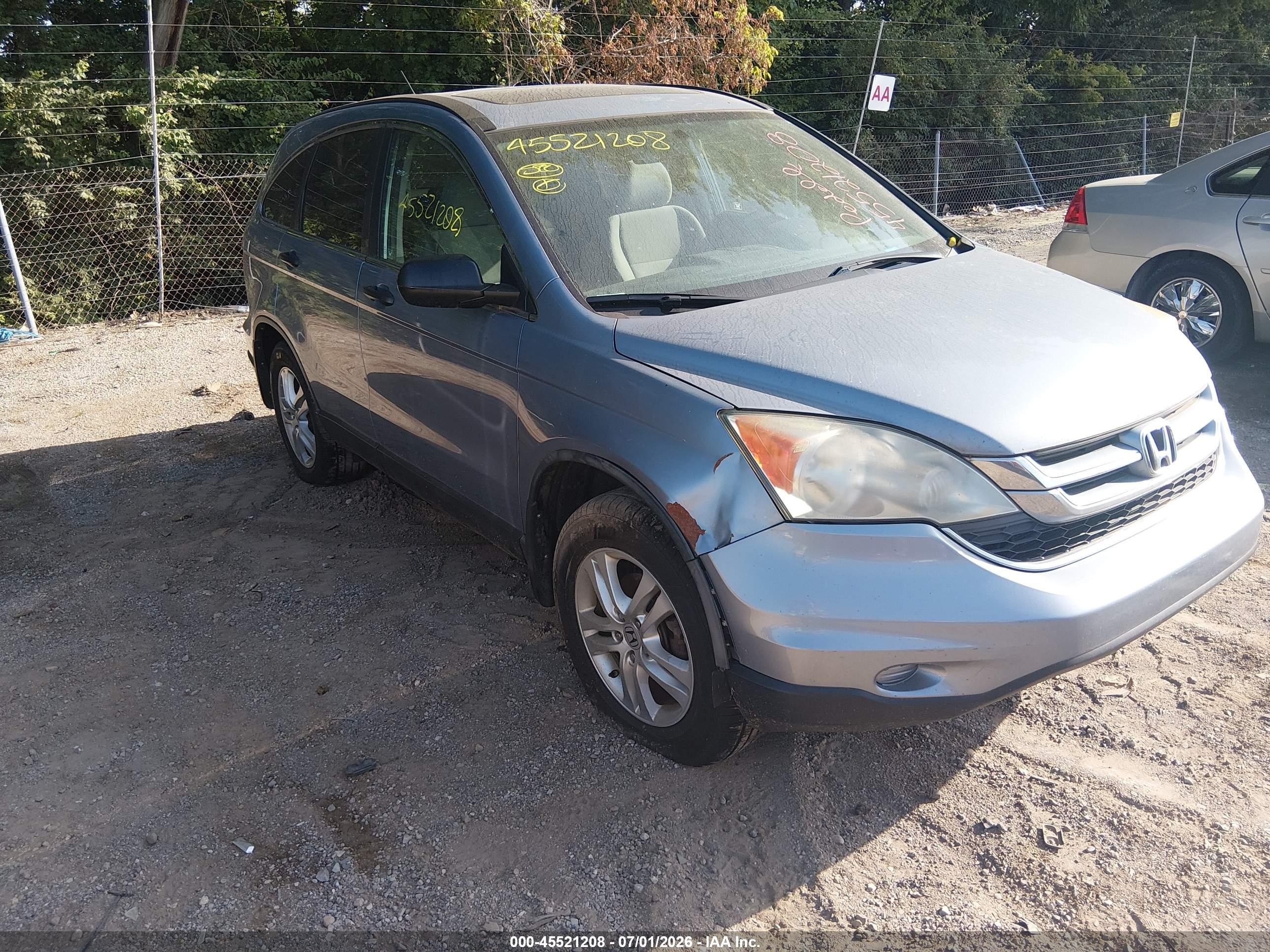 2011 Honda Cr-v Ex Light Blue vin: 5J6RE3H50BL002322