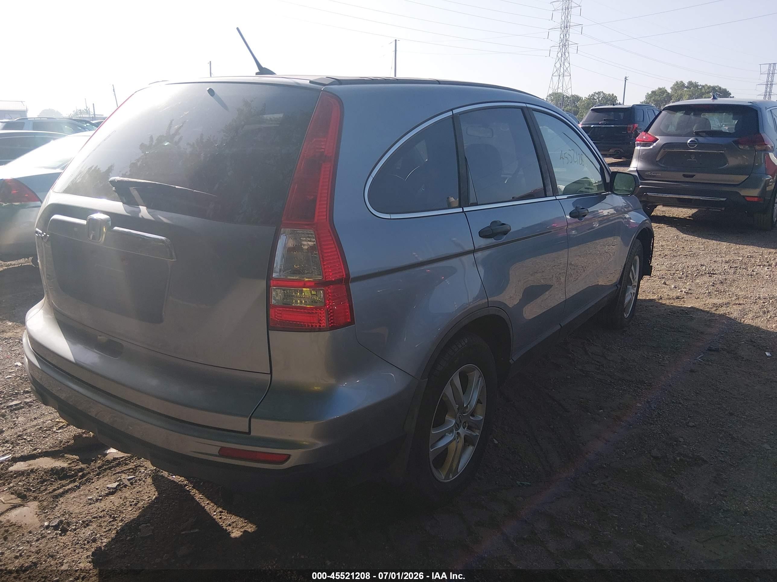 2011 Honda Cr-v Ex Light Blue vin: 5J6RE3H50BL002322