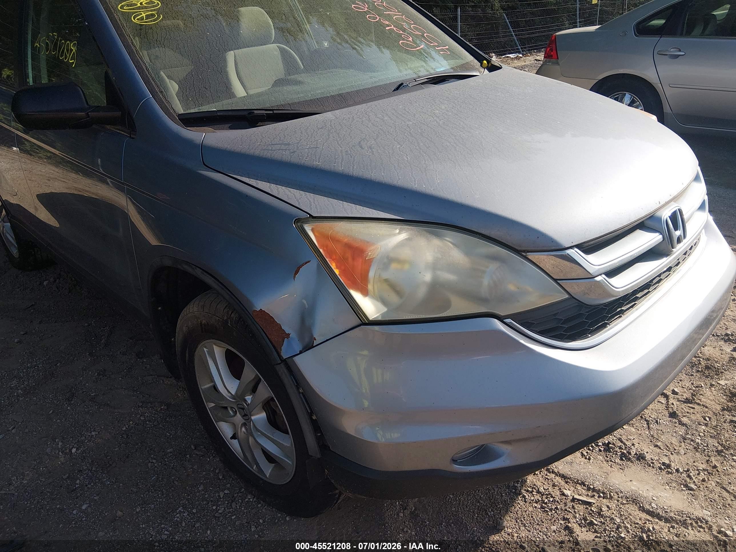 2011 Honda Cr-v Ex Light Blue vin: 5J6RE3H50BL002322