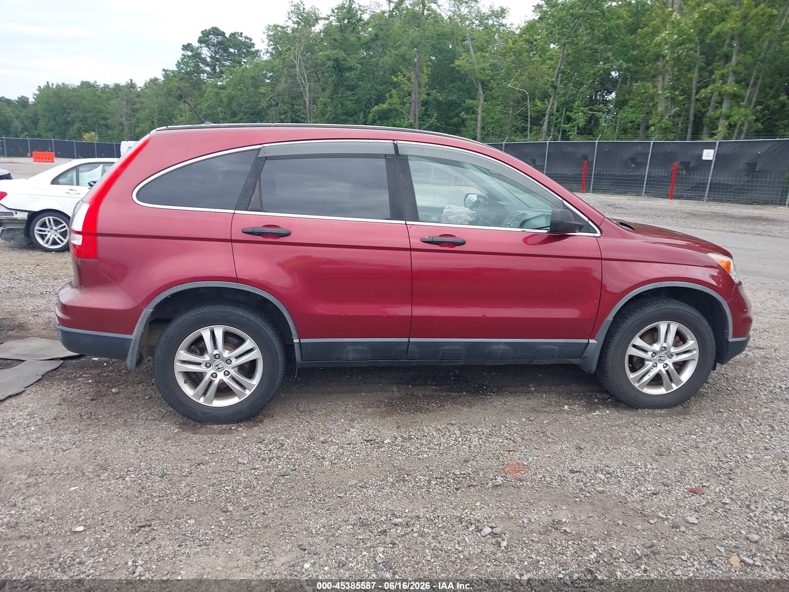 2011 Honda Cr-v Ex Red vin: 5J6RE3H50BL007858