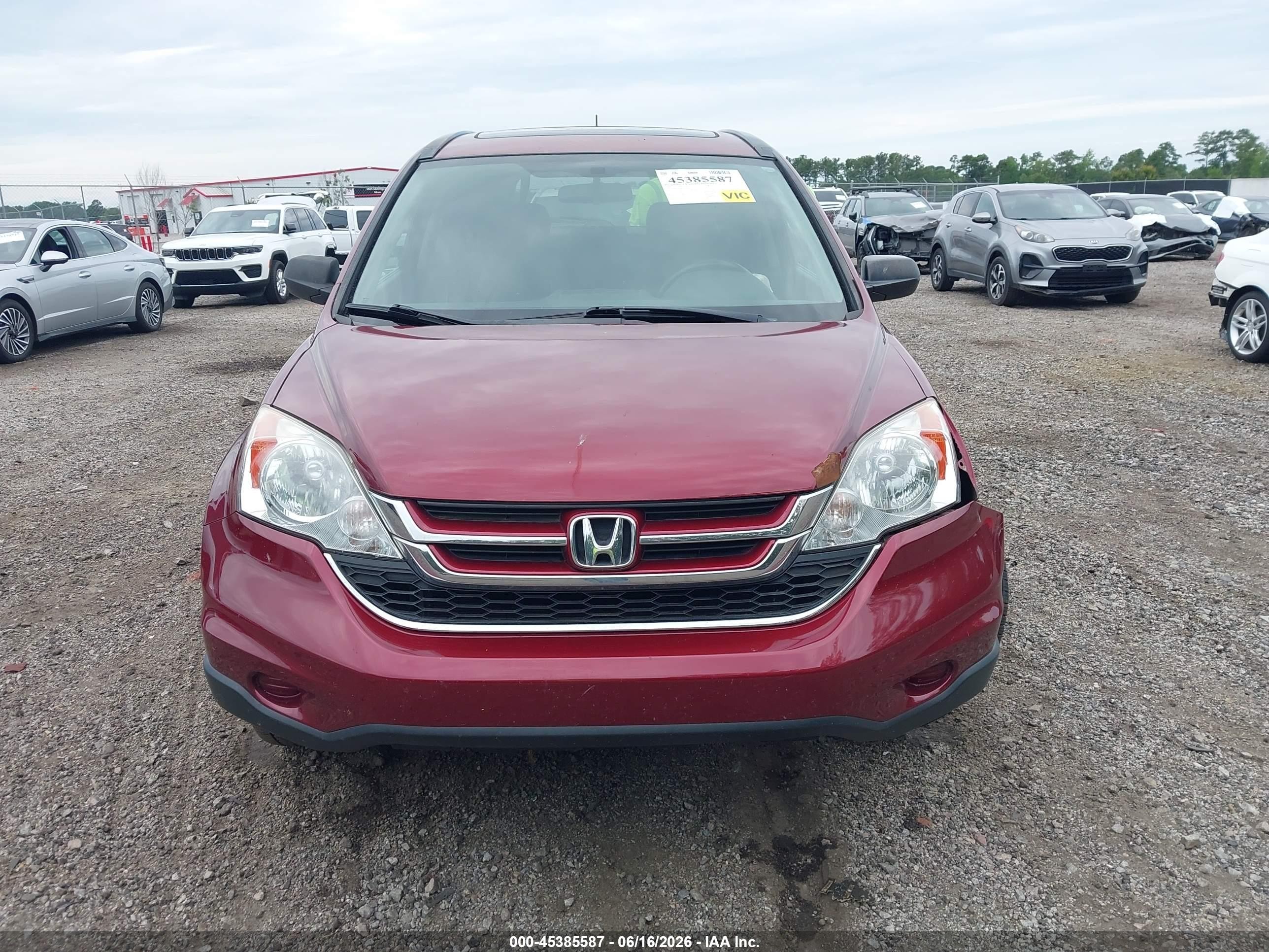 2011 Honda Cr-v Ex Red vin: 5J6RE3H50BL007858