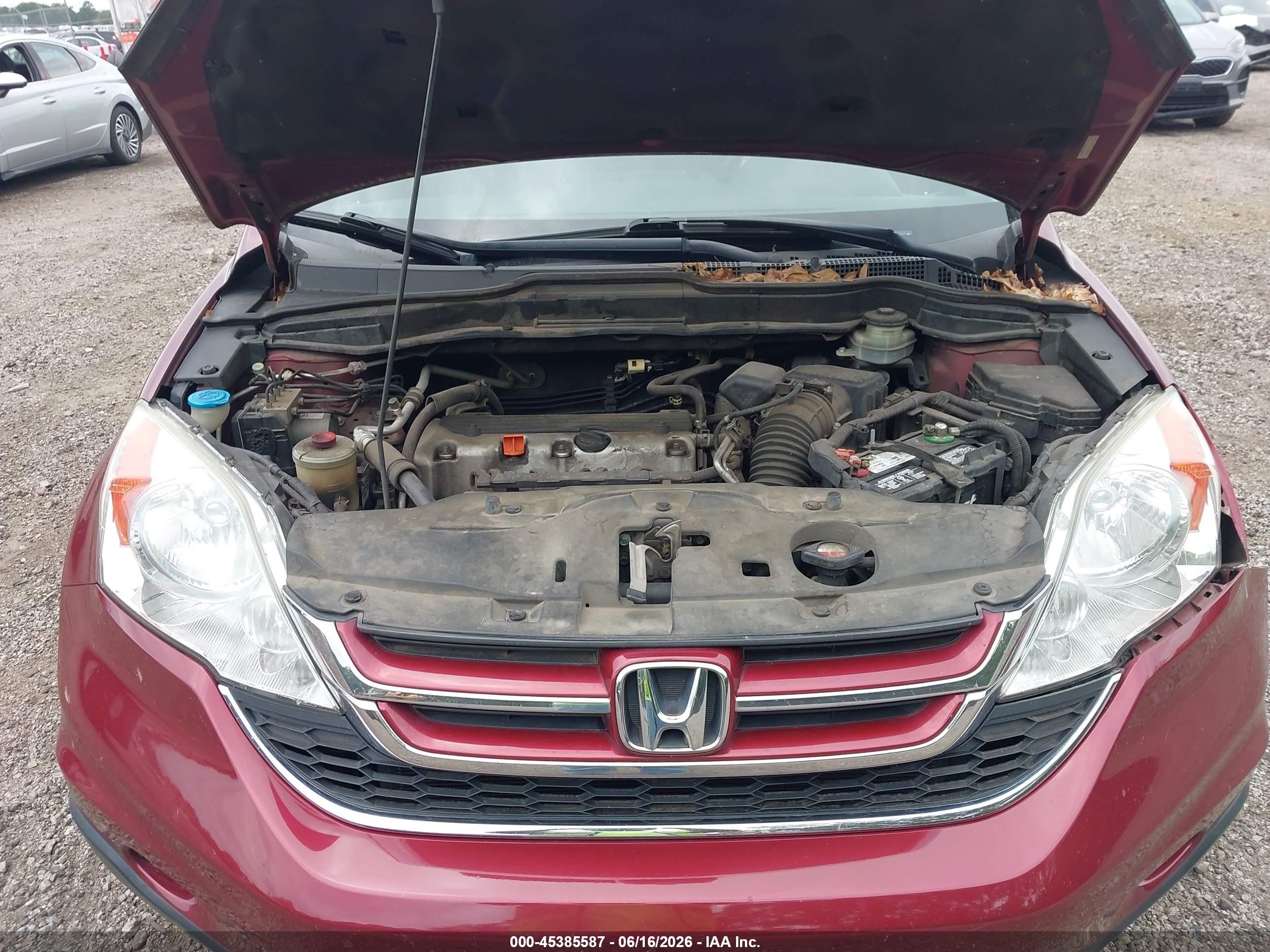 2011 Honda Cr-v Ex Red vin: 5J6RE3H50BL007858