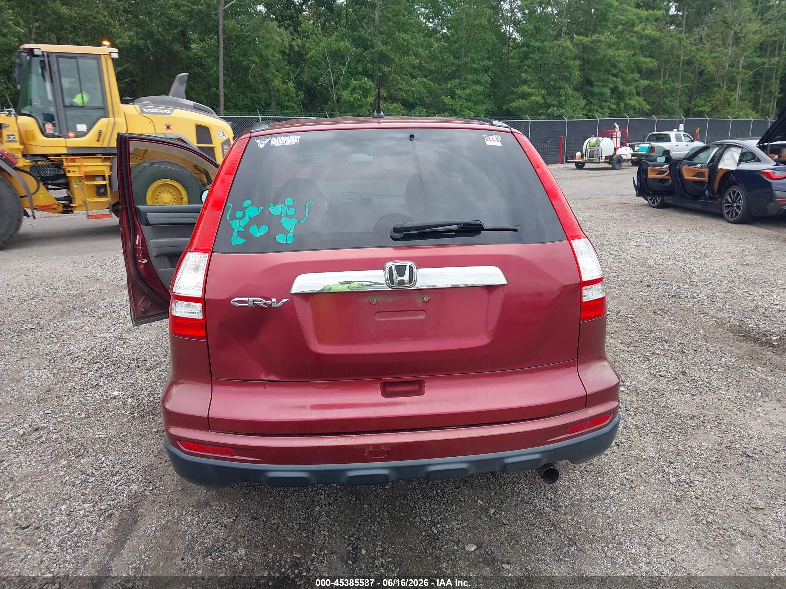 2011 Honda Cr-v Ex Red vin: 5J6RE3H50BL007858