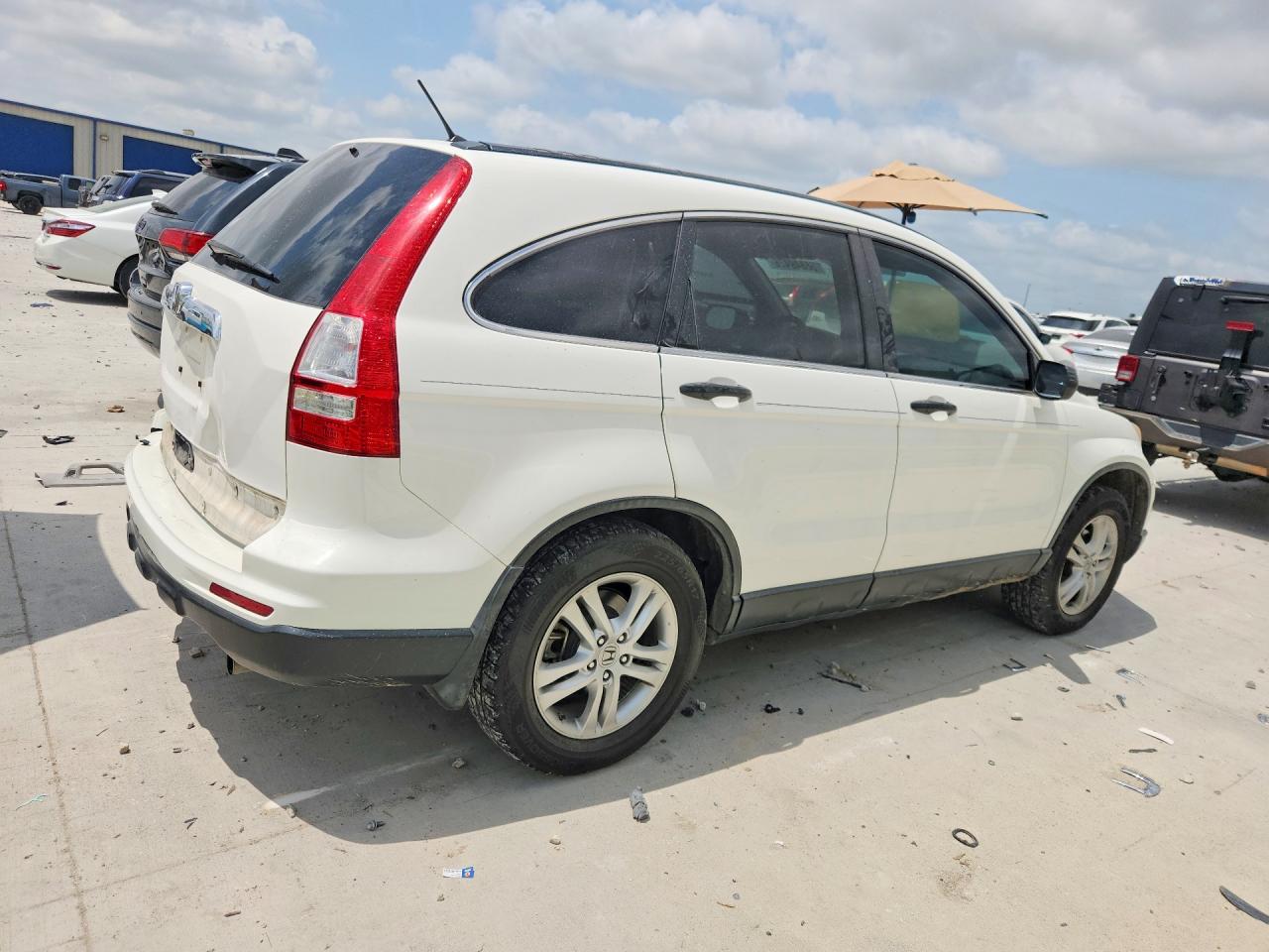 2010 Honda Cr-v Ex White vin: 5J6RE3H51AL029382