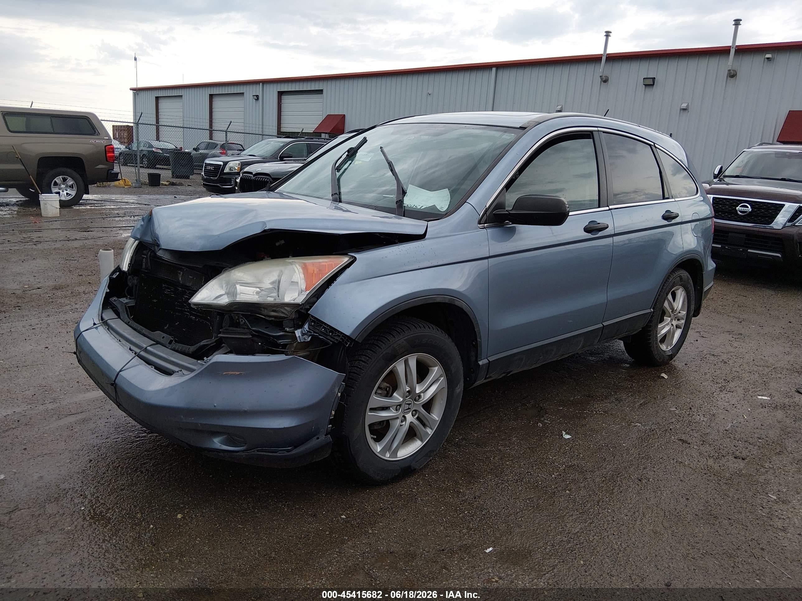 2010 Honda Cr-v Ex Blue vin: 5J6RE3H51AL040222