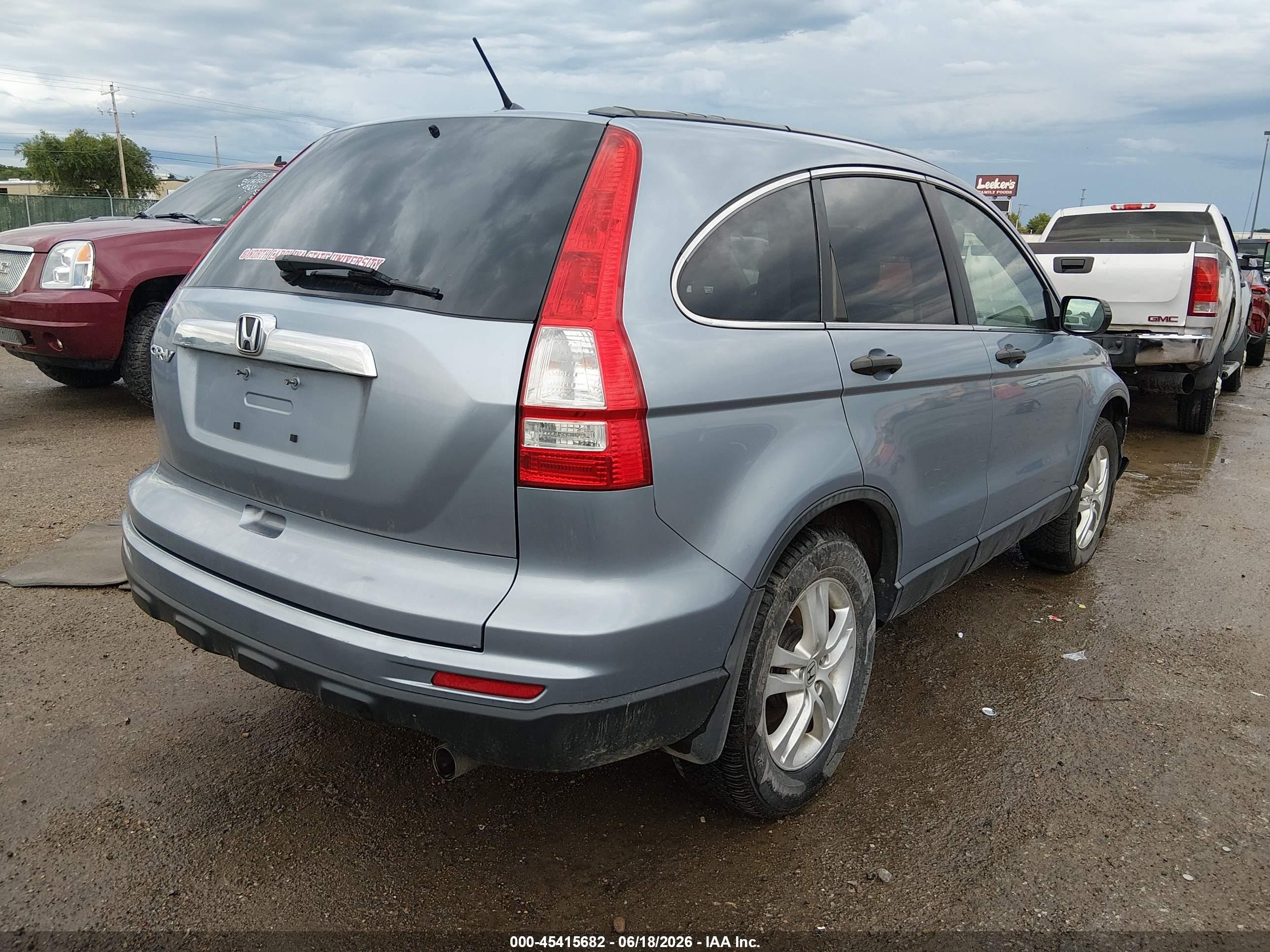 2010 Honda Cr-v Ex Blue vin: 5J6RE3H51AL040222