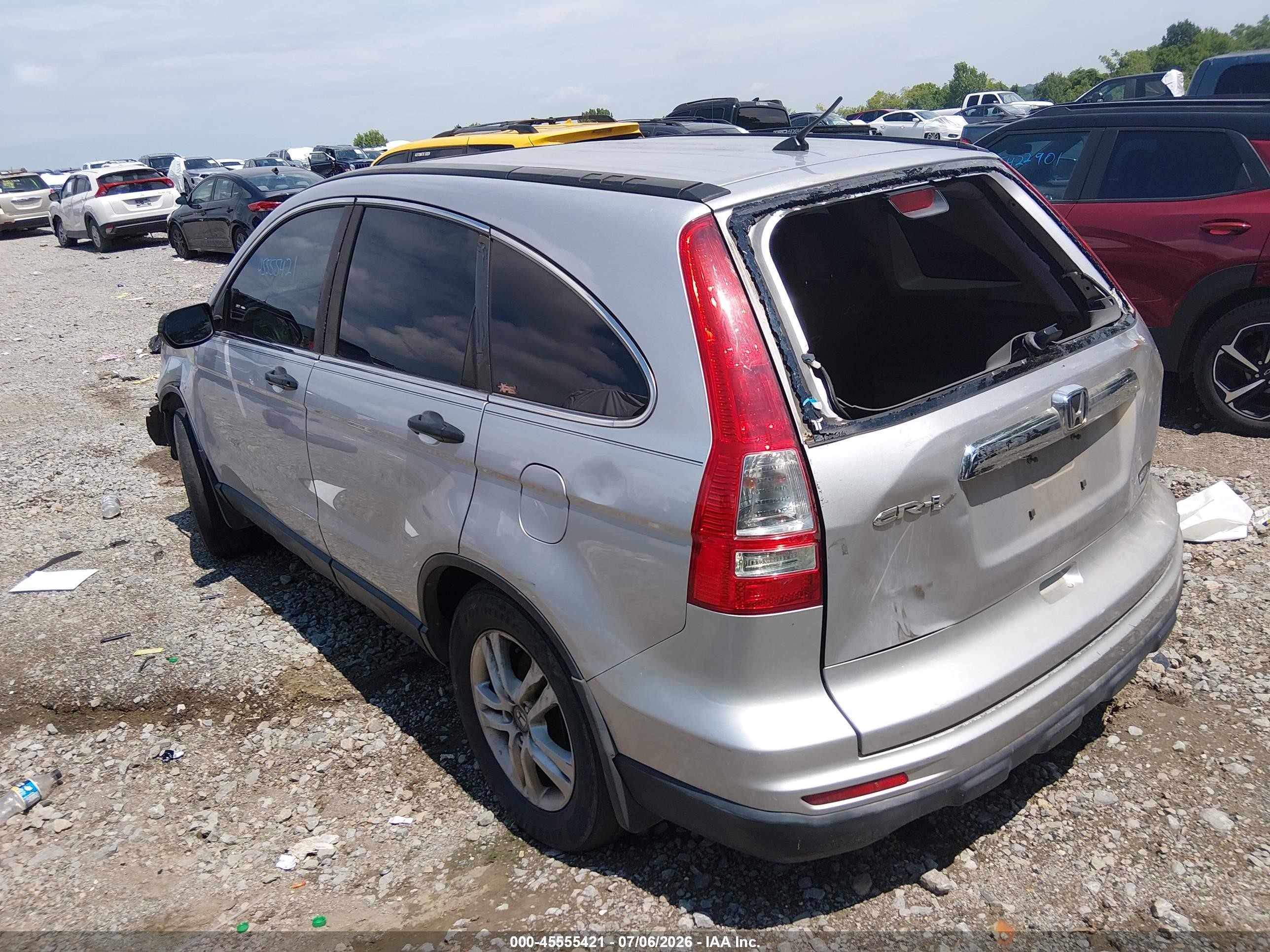 2011 Honda Cr-v Ex Silver vin: 5J6RE3H51BL045180