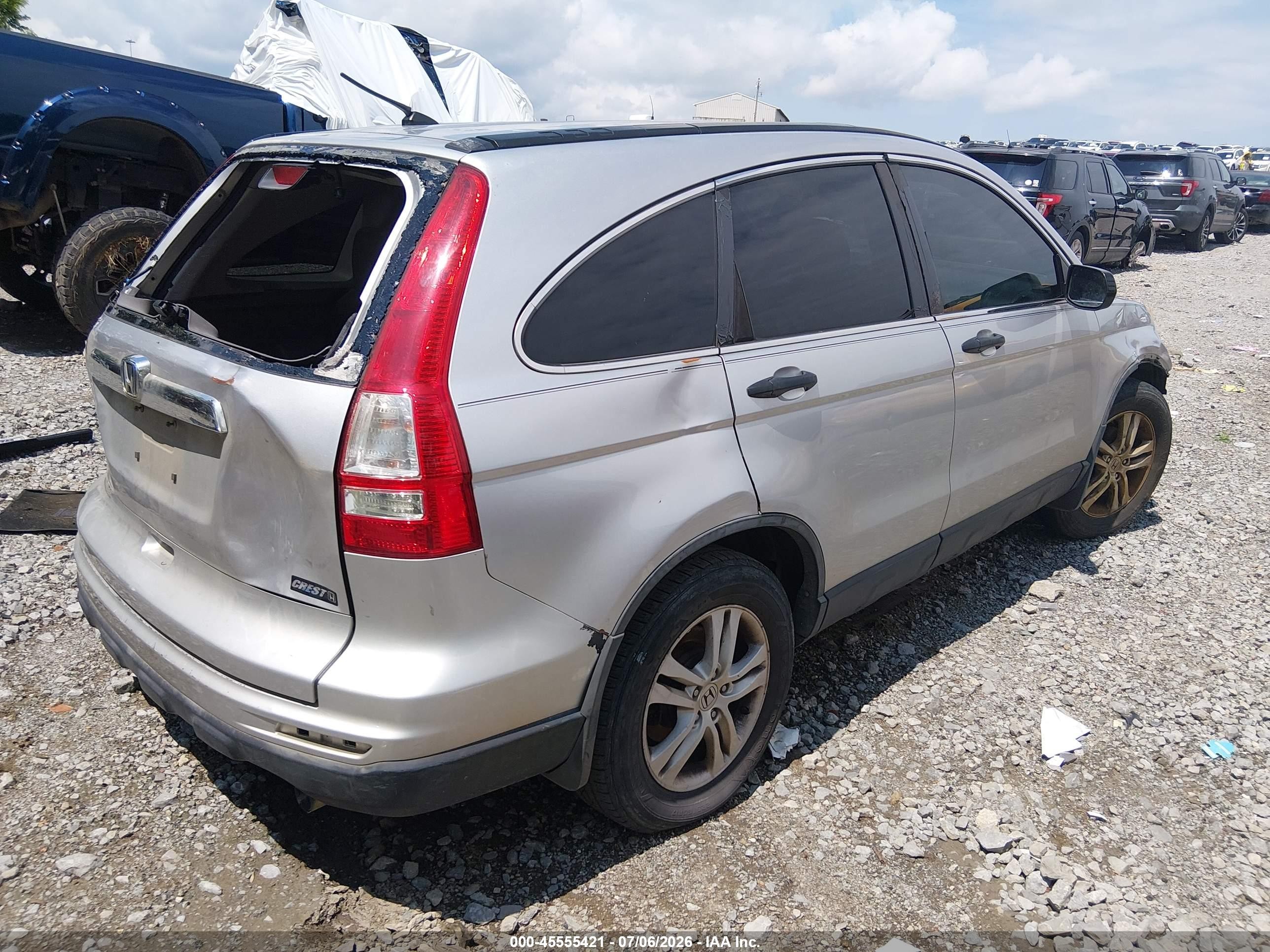 2011 Honda Cr-v Ex Silver vin: 5J6RE3H51BL045180
